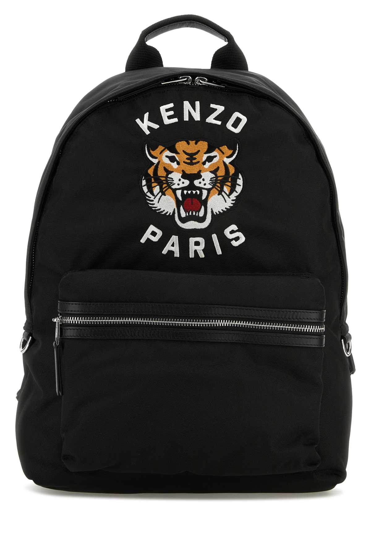 Shop Kenzo Black Polyester  Varsity Backpack