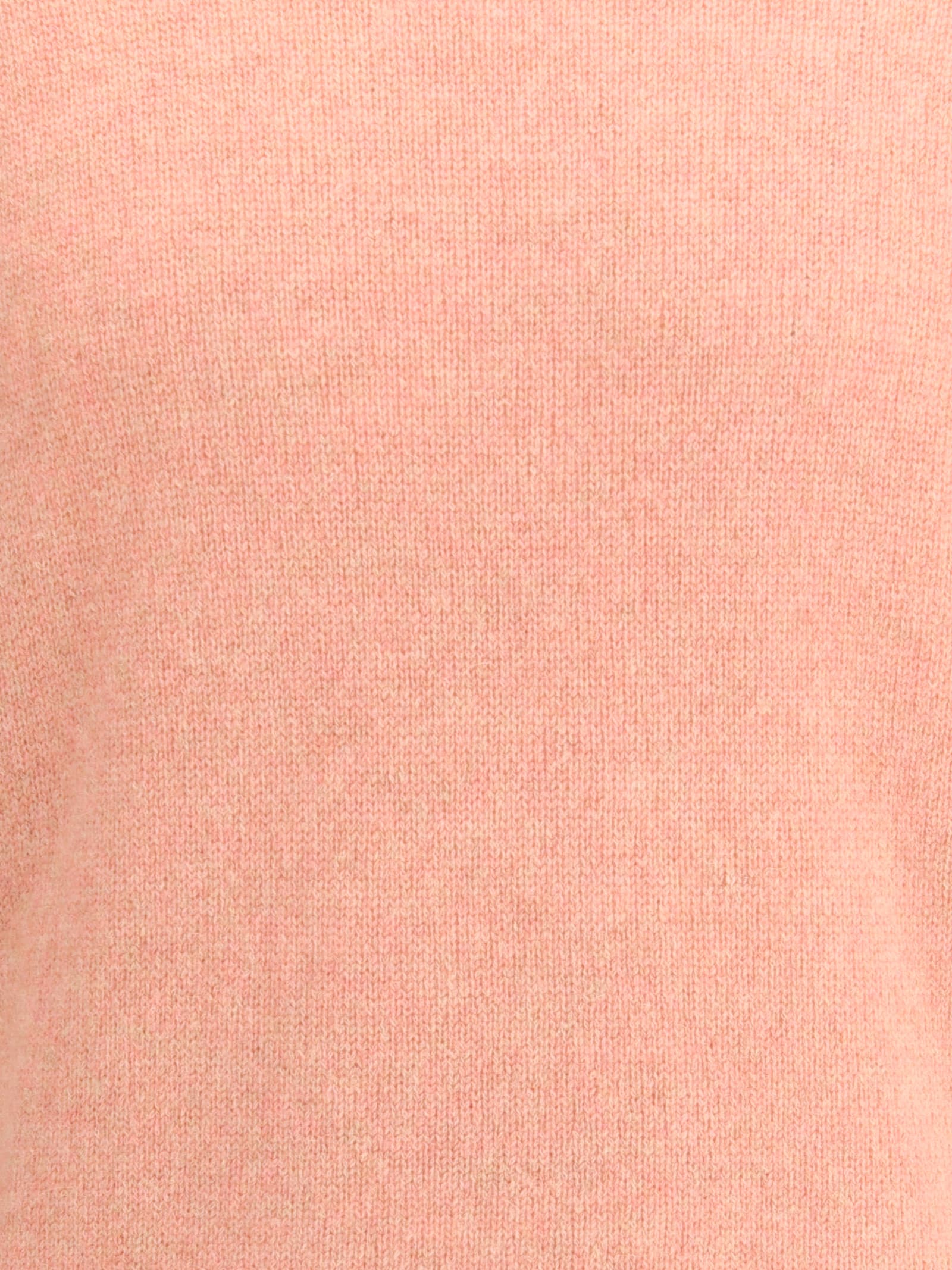 Roberto Collina Long Sleeves Pressed Gauze Round Neck Sweater Clothing In Pink