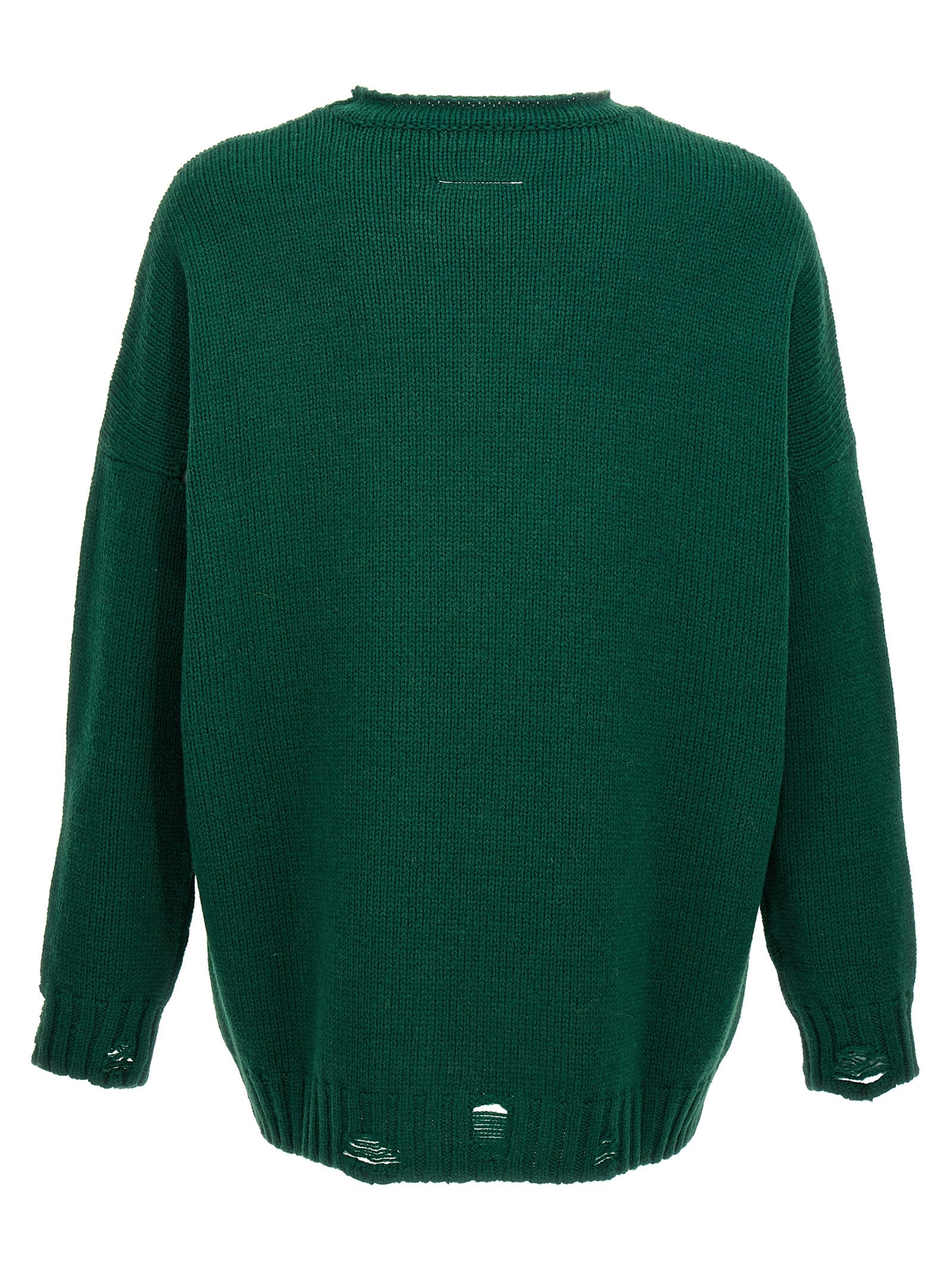 Shop Mm6 Maison Margiela Lost My Pet Sweater In Green