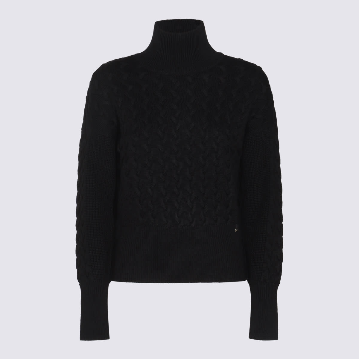 Black Wool Knitwear