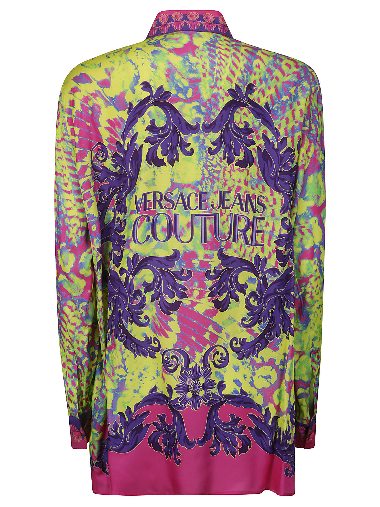 Shop Versace Jeans Couture 76dp222 Placed Shirts In Acid 76