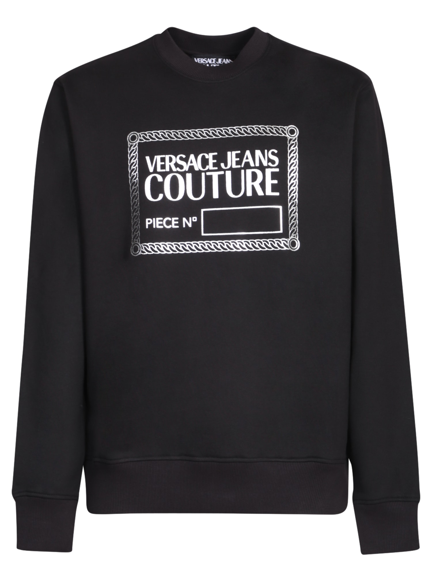 Shop Versace Jeans Couture Black Logo Sweatshirt By