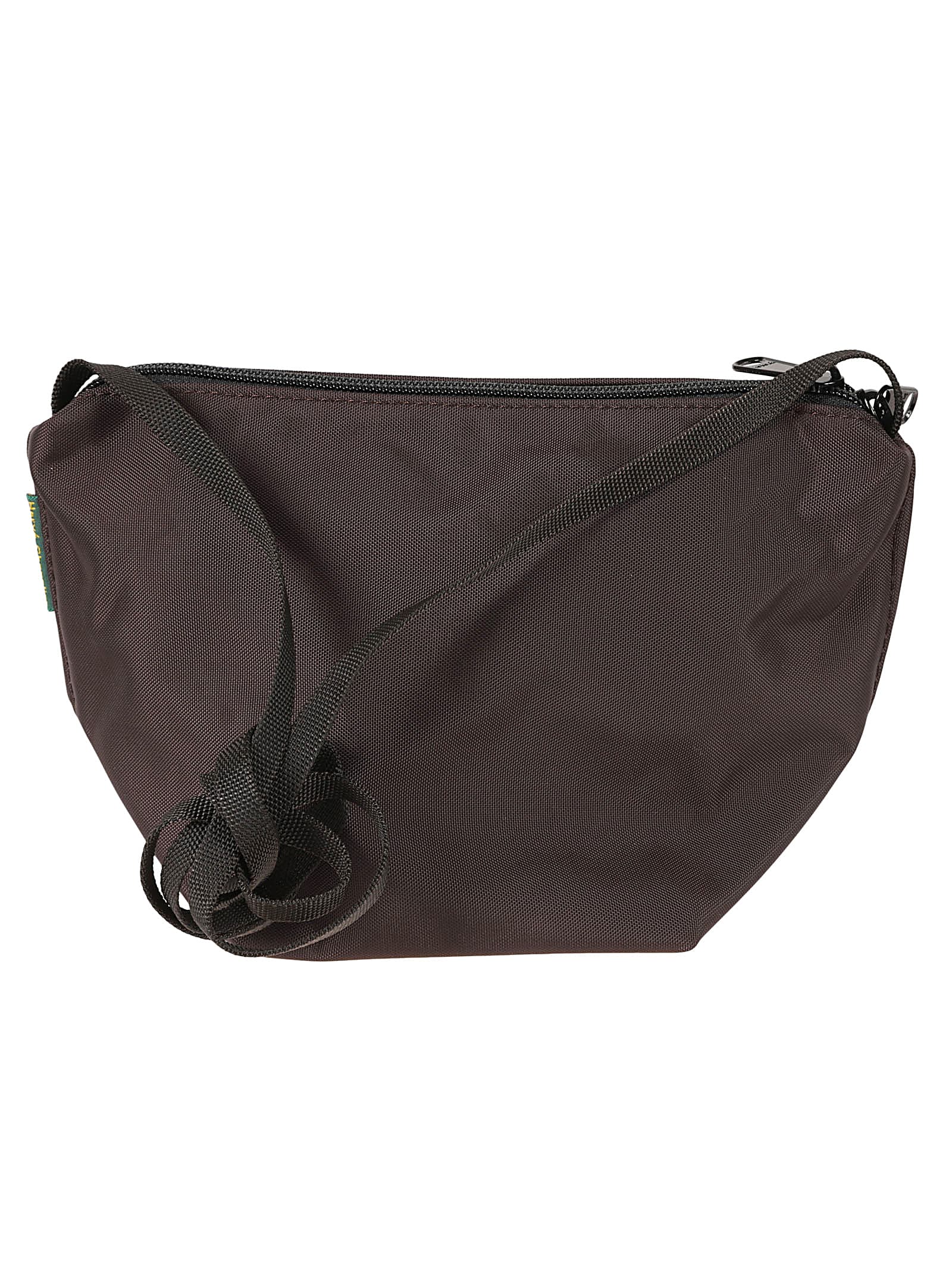 Herve Chapelier Mini Shoulder Bag With Strap In Brown