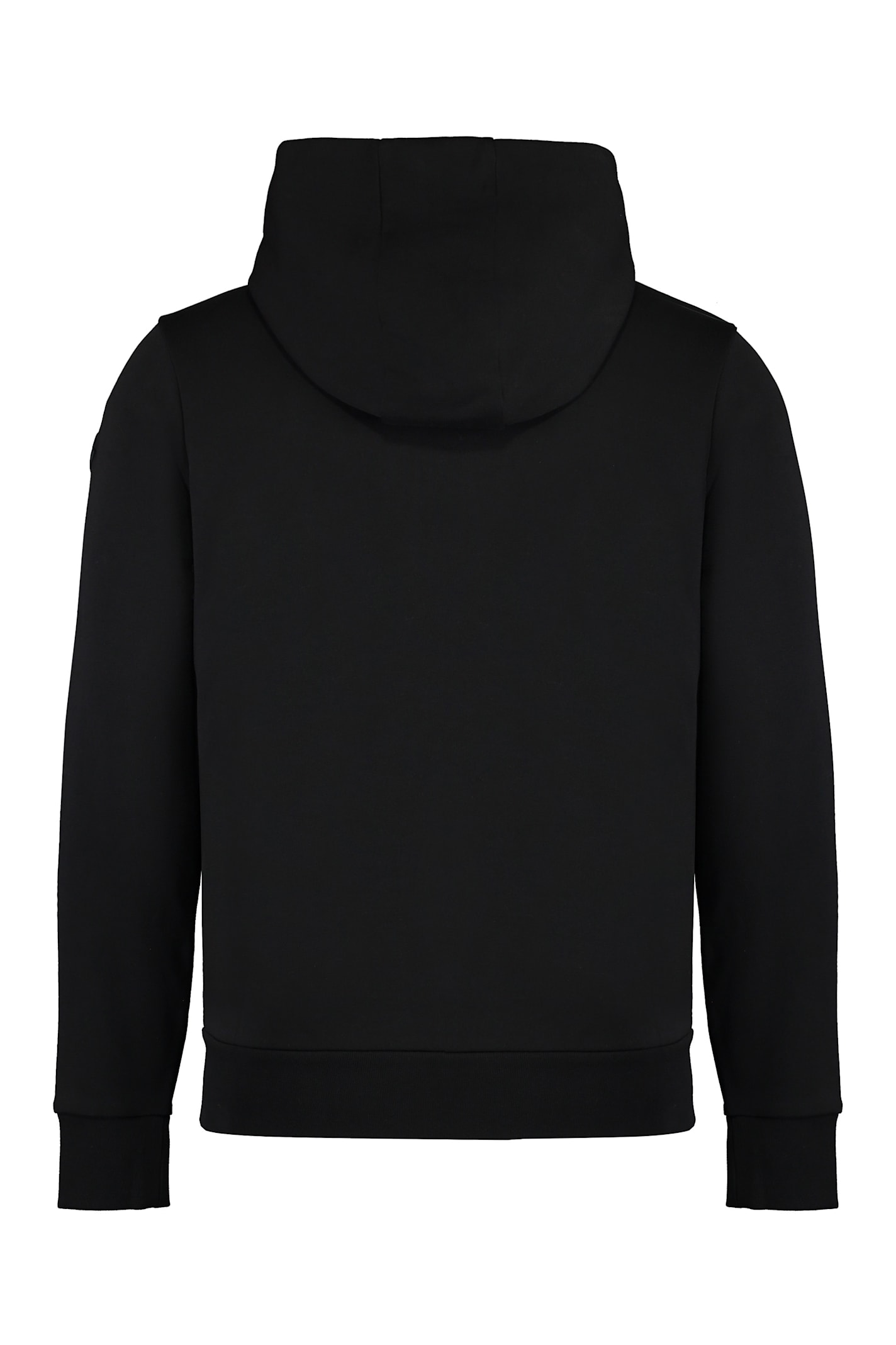 Shop Moncler Full Zip Hoodie In Black