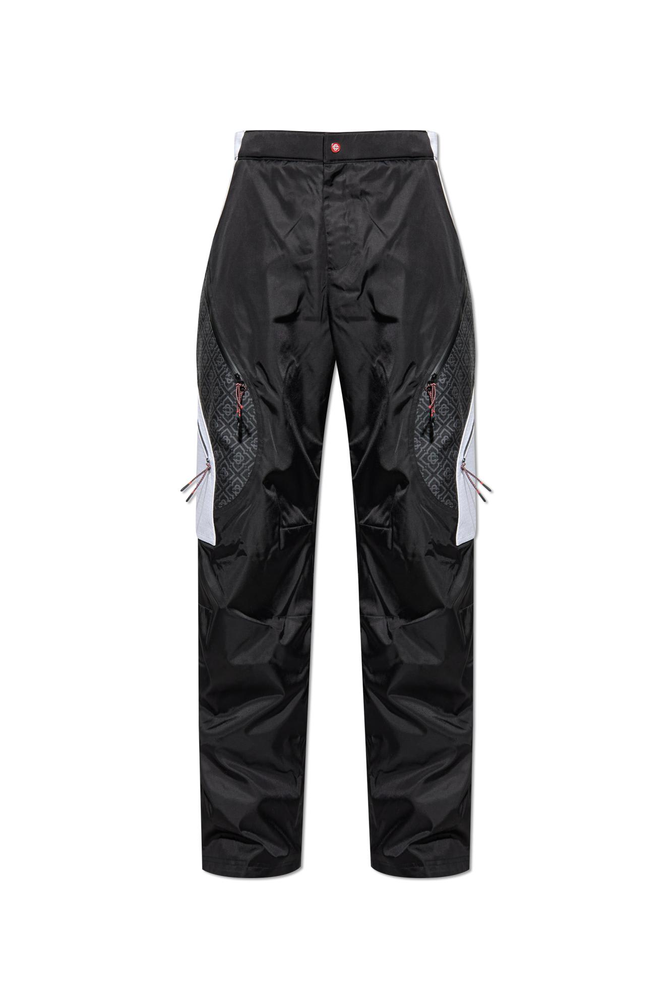 Casablanca Geometric Pattern Casual Pants In Black