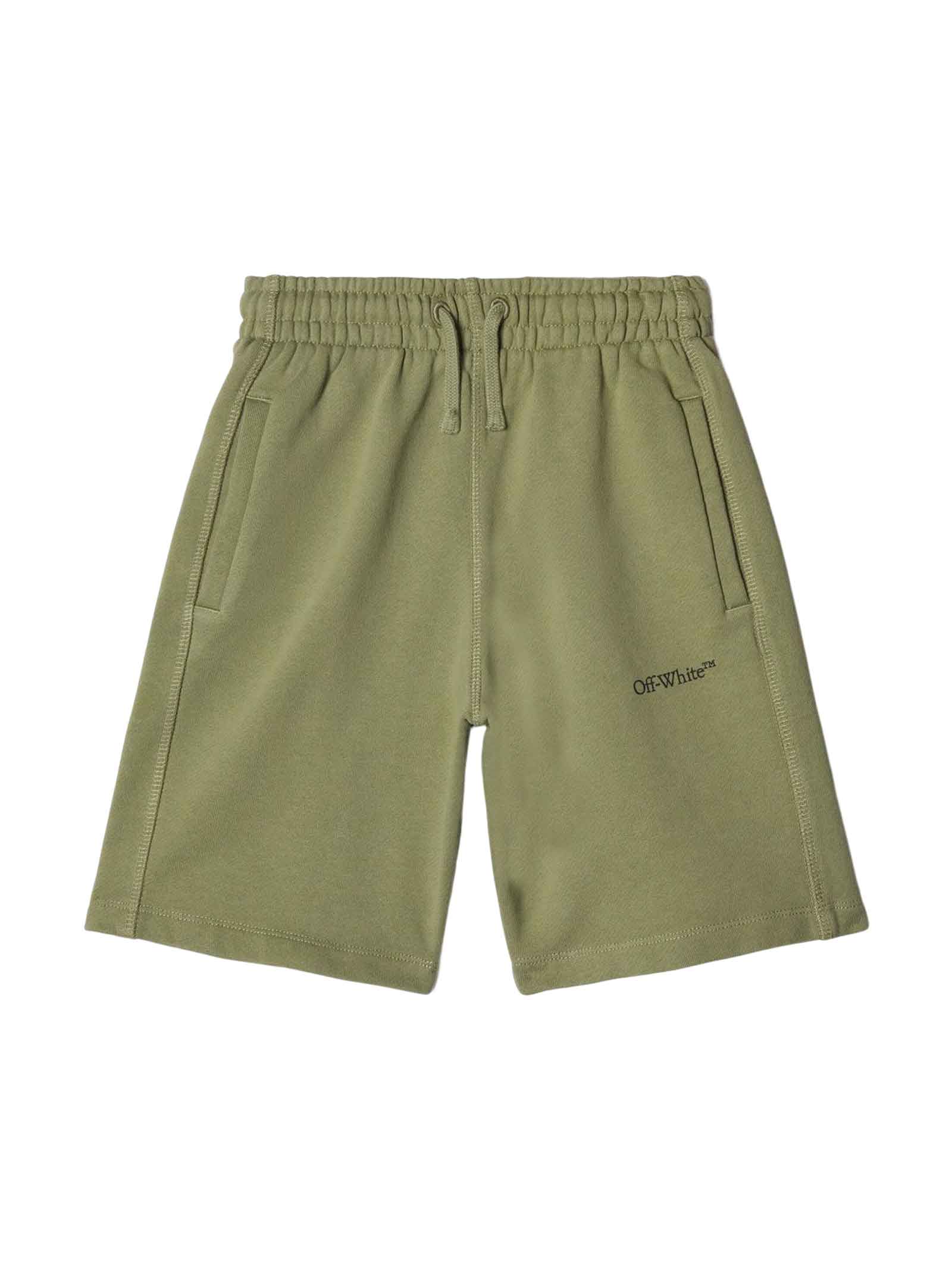 Off-White Green Shorts Boy