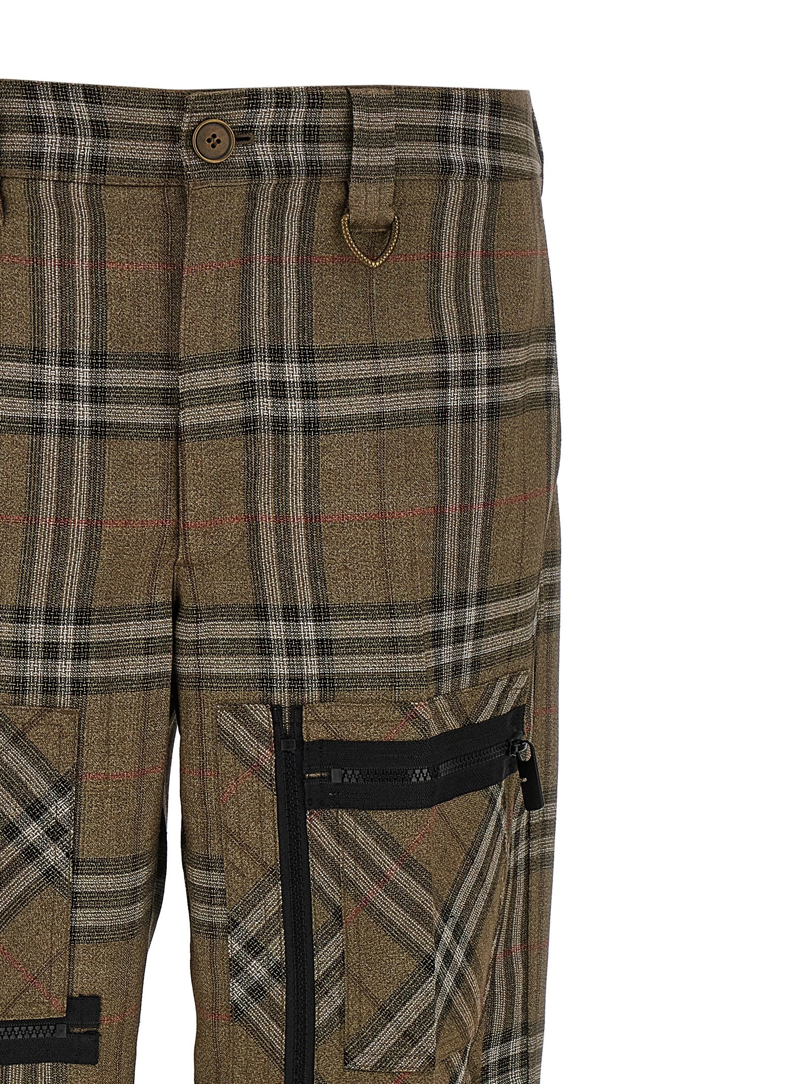 Burberry Cargo Pant With Embroidered Viscose Blend