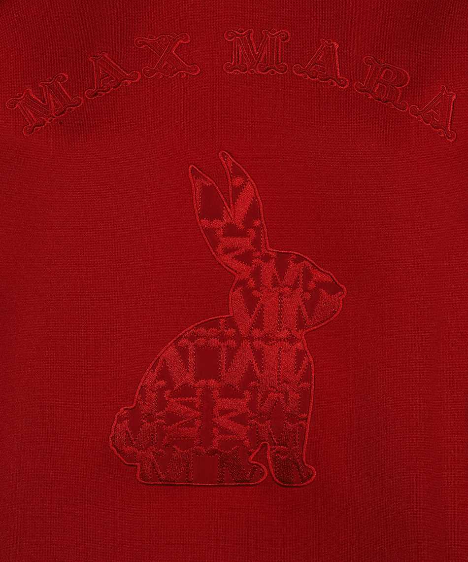 Max Mara Long-sleeved Round-neck Sweater In Red