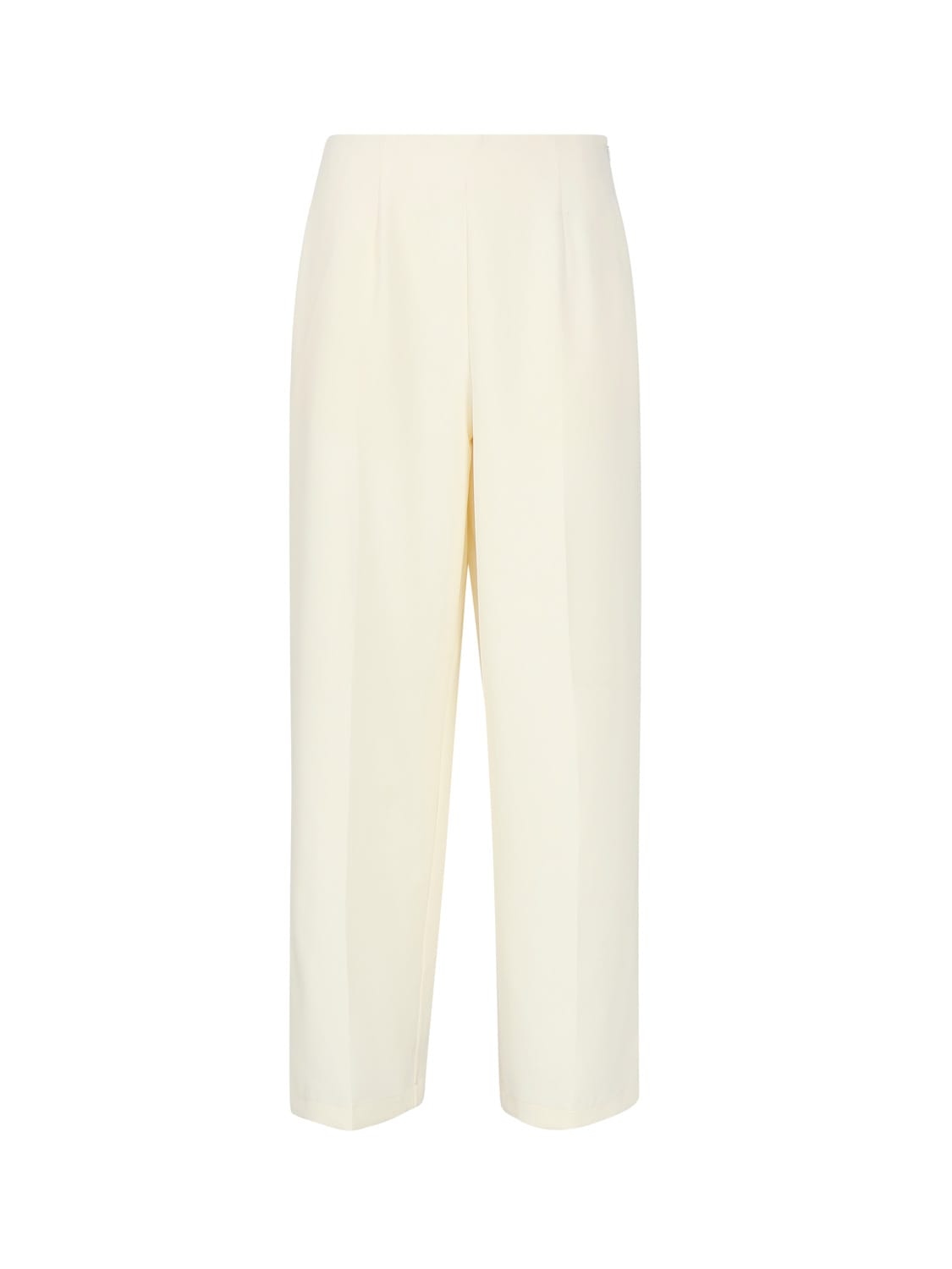 Shop Vero Moda Elegant Cigarette Trousers With Hidden Zip Closure In Cream