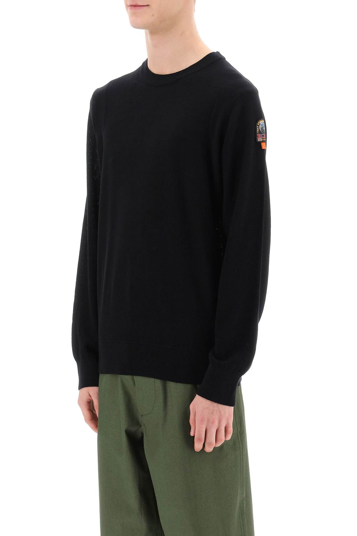 Shop Parajumpers Tolly Sweater In Merino Wool In Black (black)