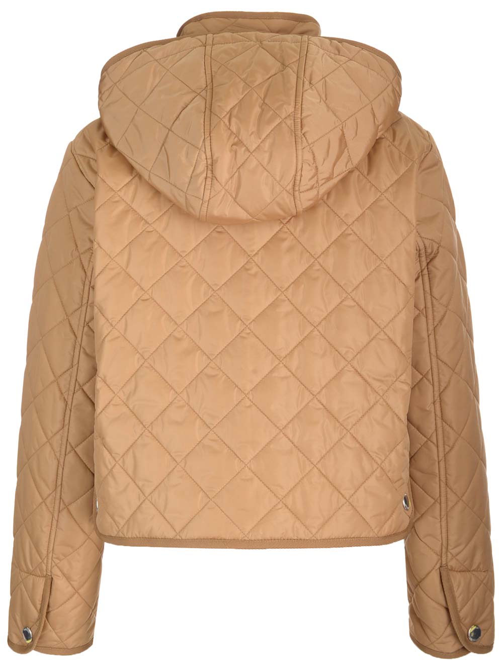 Shop Burberry Cropped Jacket In Beige