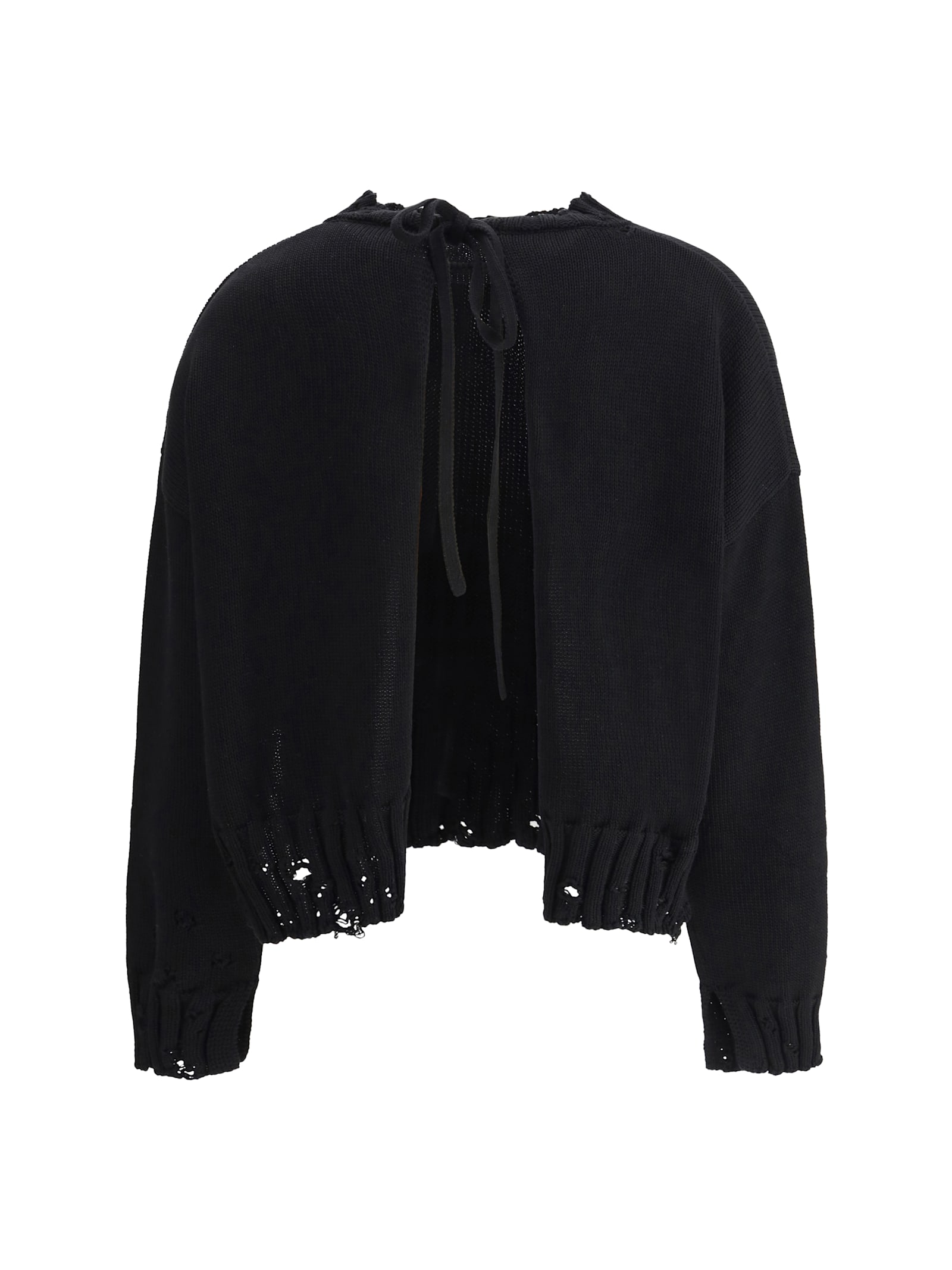 Marni Black Cotton Sweater In Black