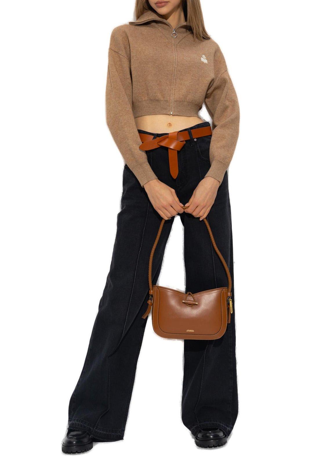 Shop Isabel Marant Noldy Logo-patch Jeans In Black