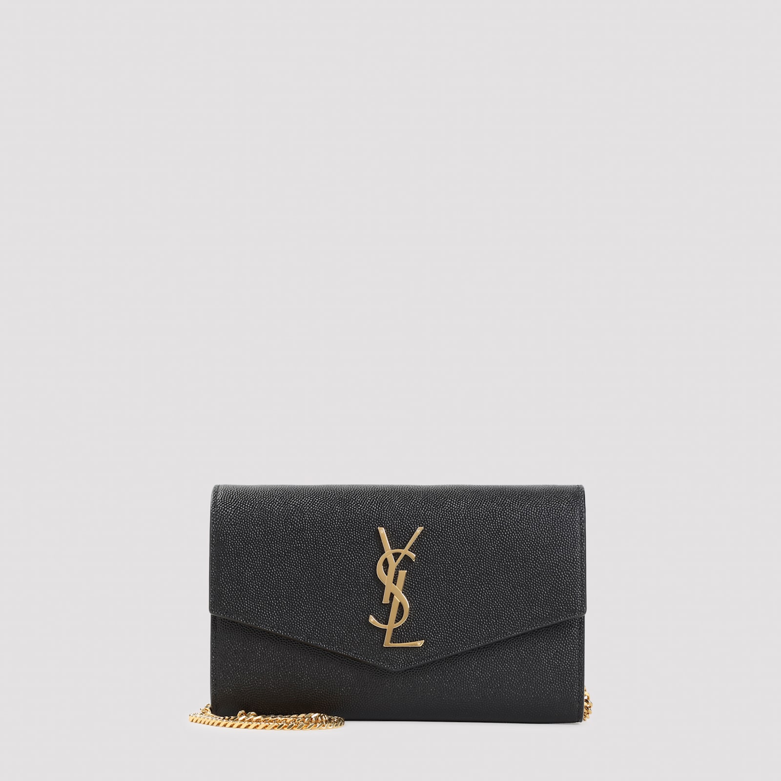 Saint Laurent Uptown Chain Wallet In Black