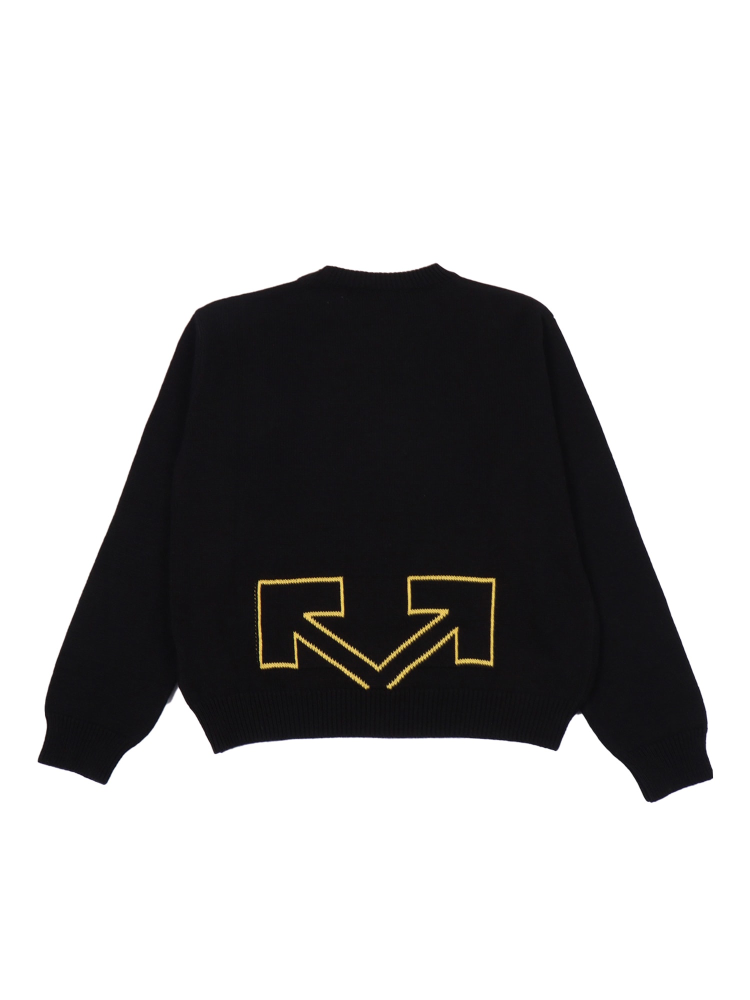 Off-white Kids Type Logo Jumper In Black