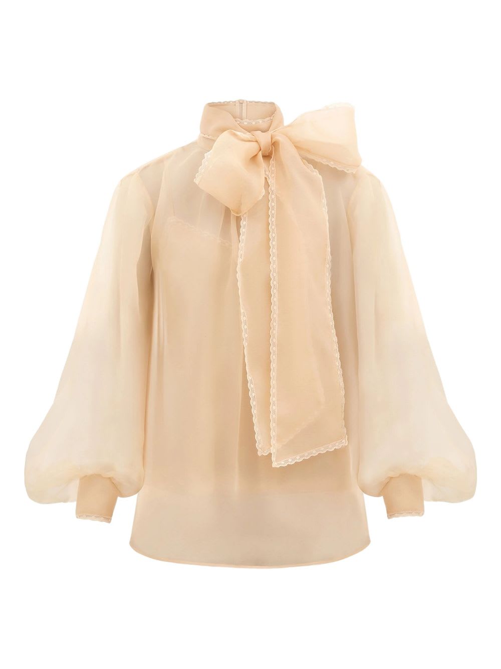 Zimmermann Silk Blouse In Sand