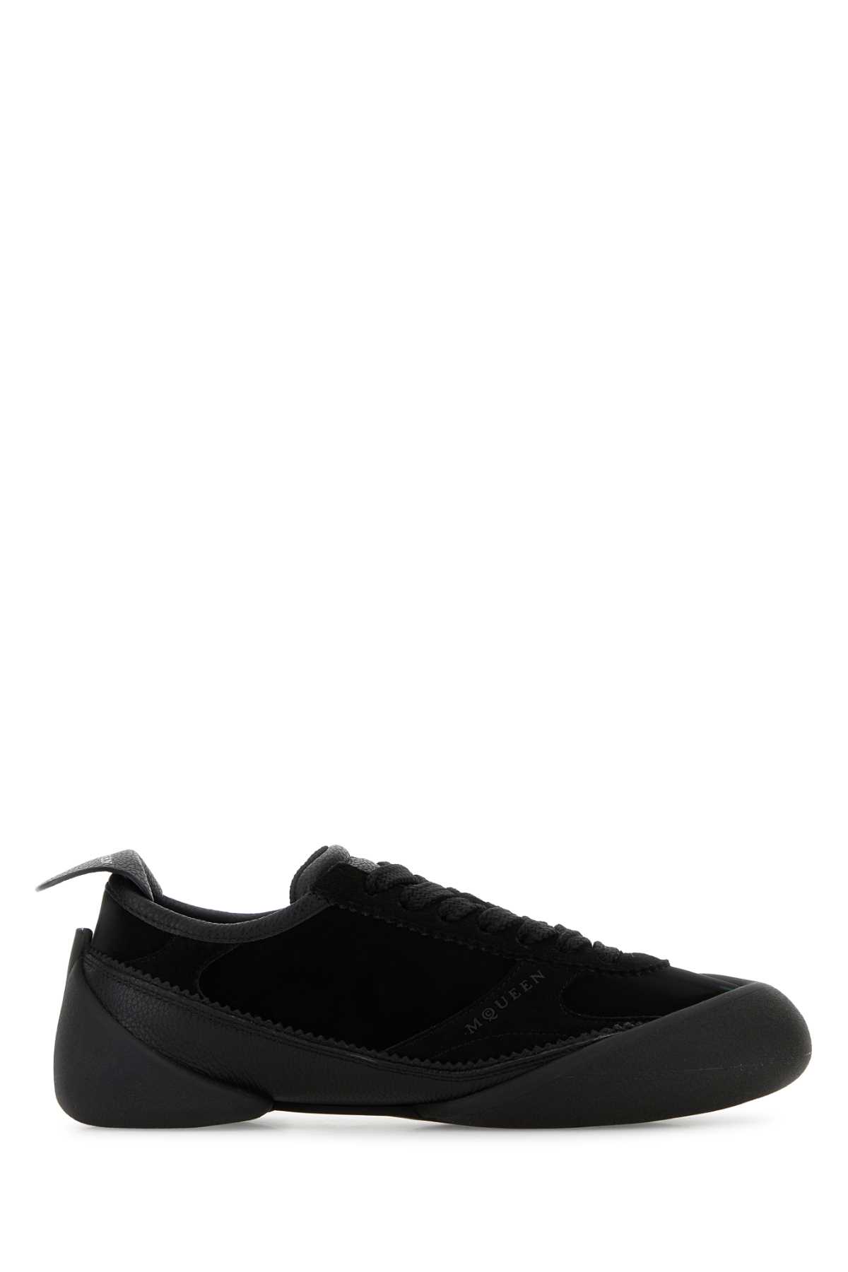 Black Canvas And Suede Sneakers - Alexander McQueen - Modalova