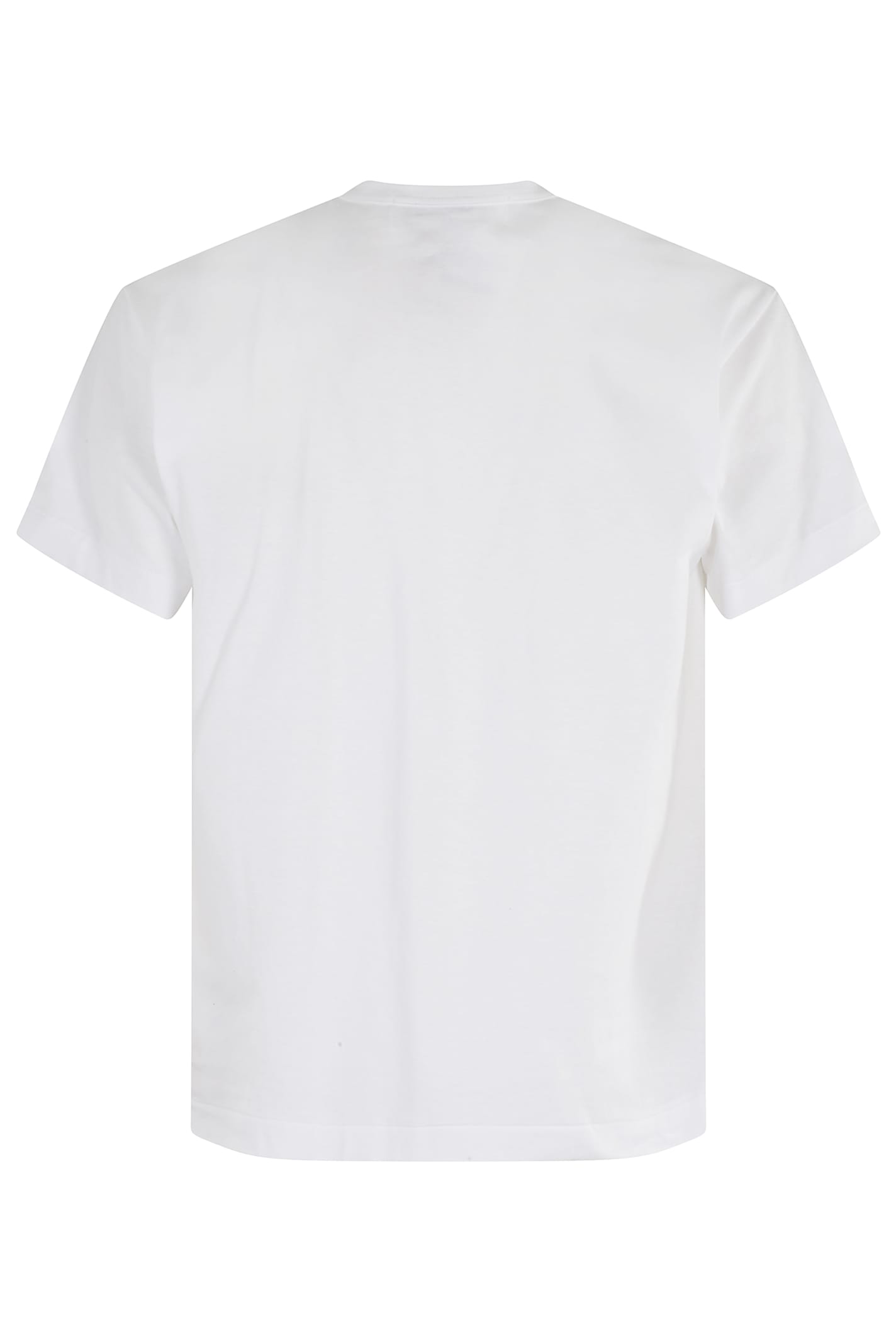 Comme Des Garçons Play Patch Logo Pullover In White