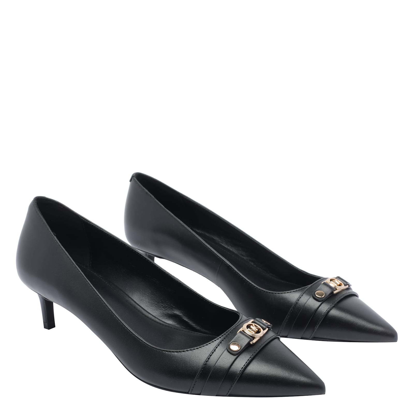 Michael Kors Mandy Flex Pumps In Black Leather In Black