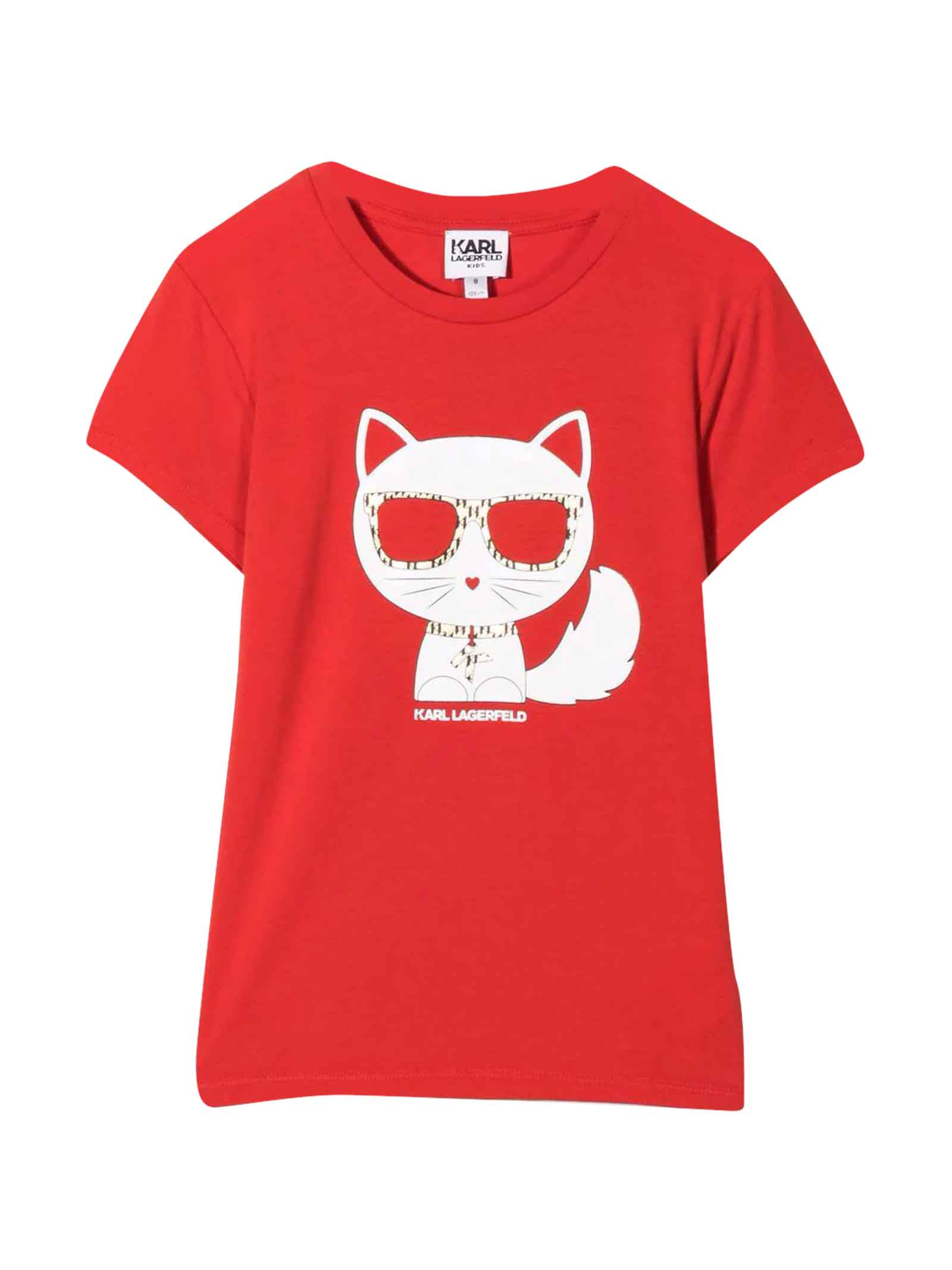 Karl Lagerfeld Kids Teen Unisex Red T-shirt