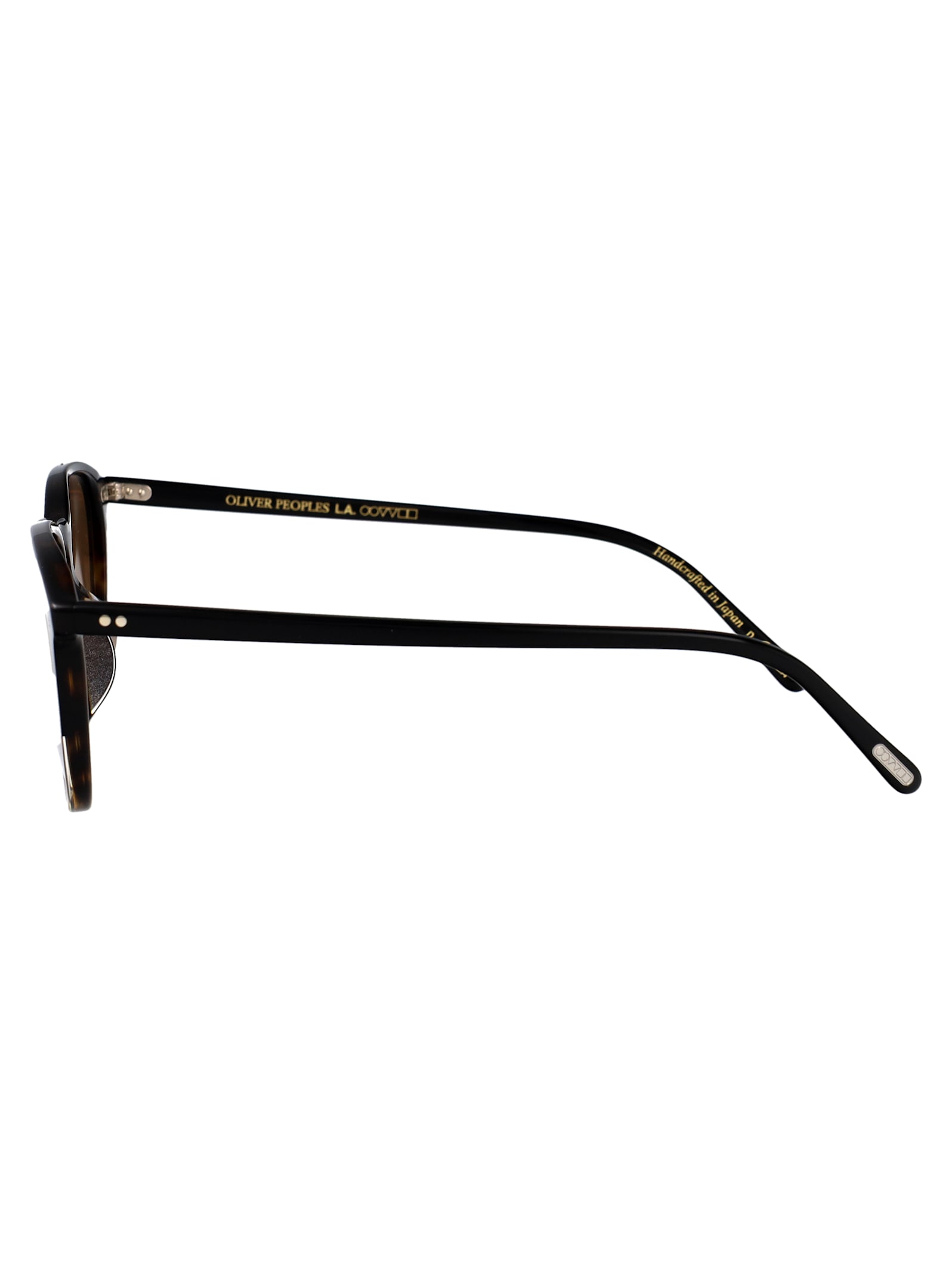 Oliver Peoples Ov5004su Riley Sun Acetate Round Sunglasses In Black