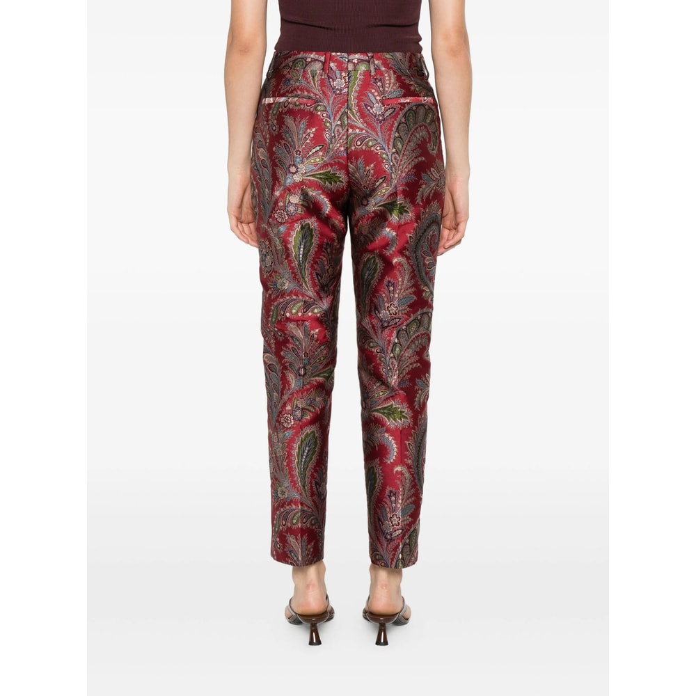 Etro Polyester Pants In Multi