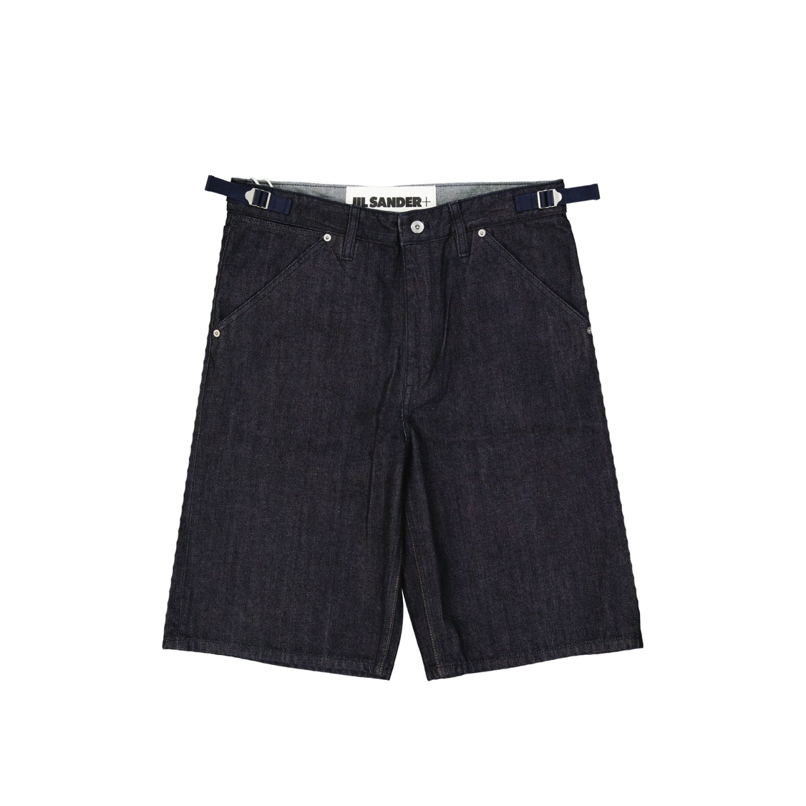 Shop Jil Sander Cotton Denim Shorts In Blue