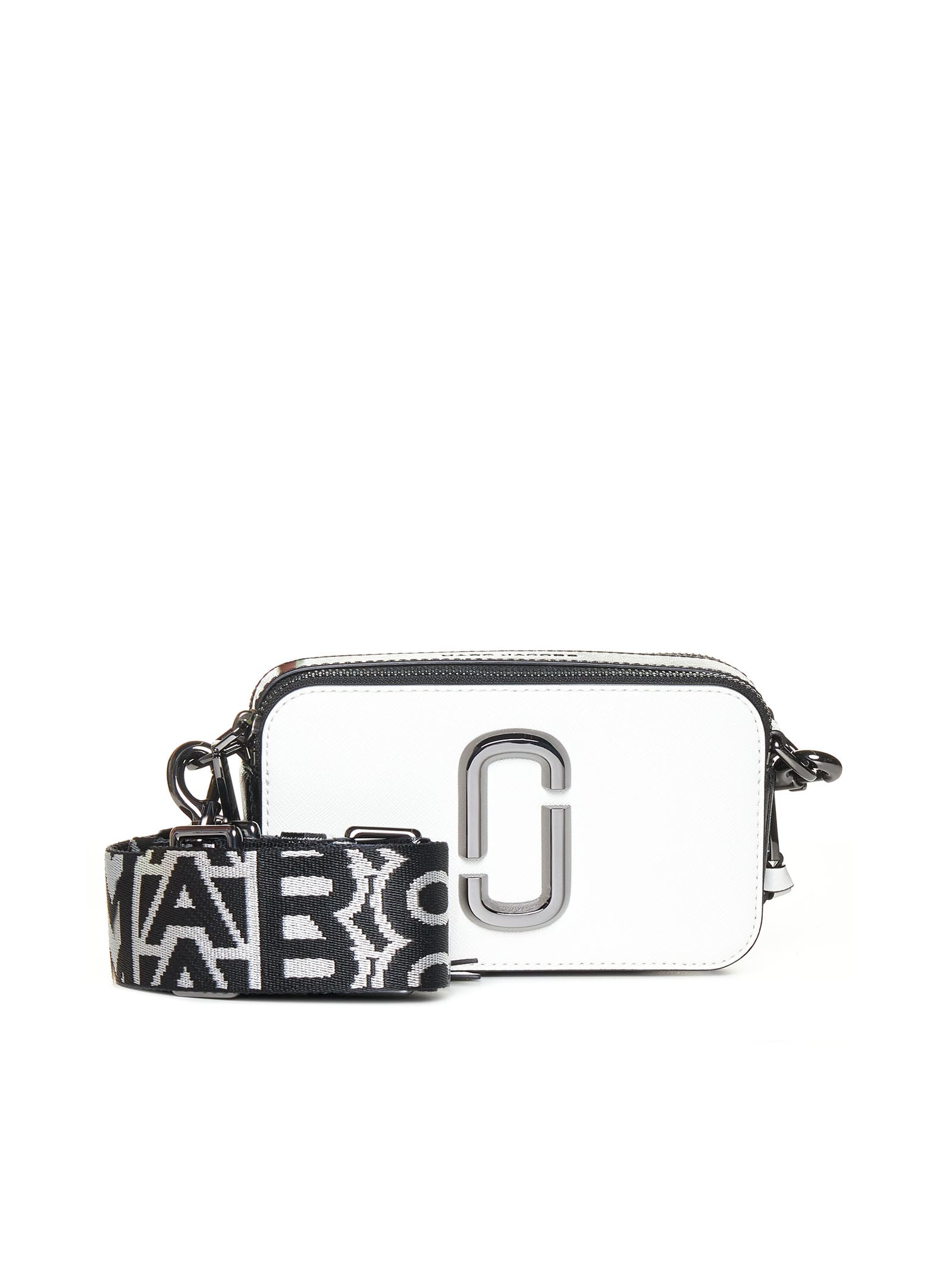 Marc Jacobs Ganni Twill Midi Trench In Black White