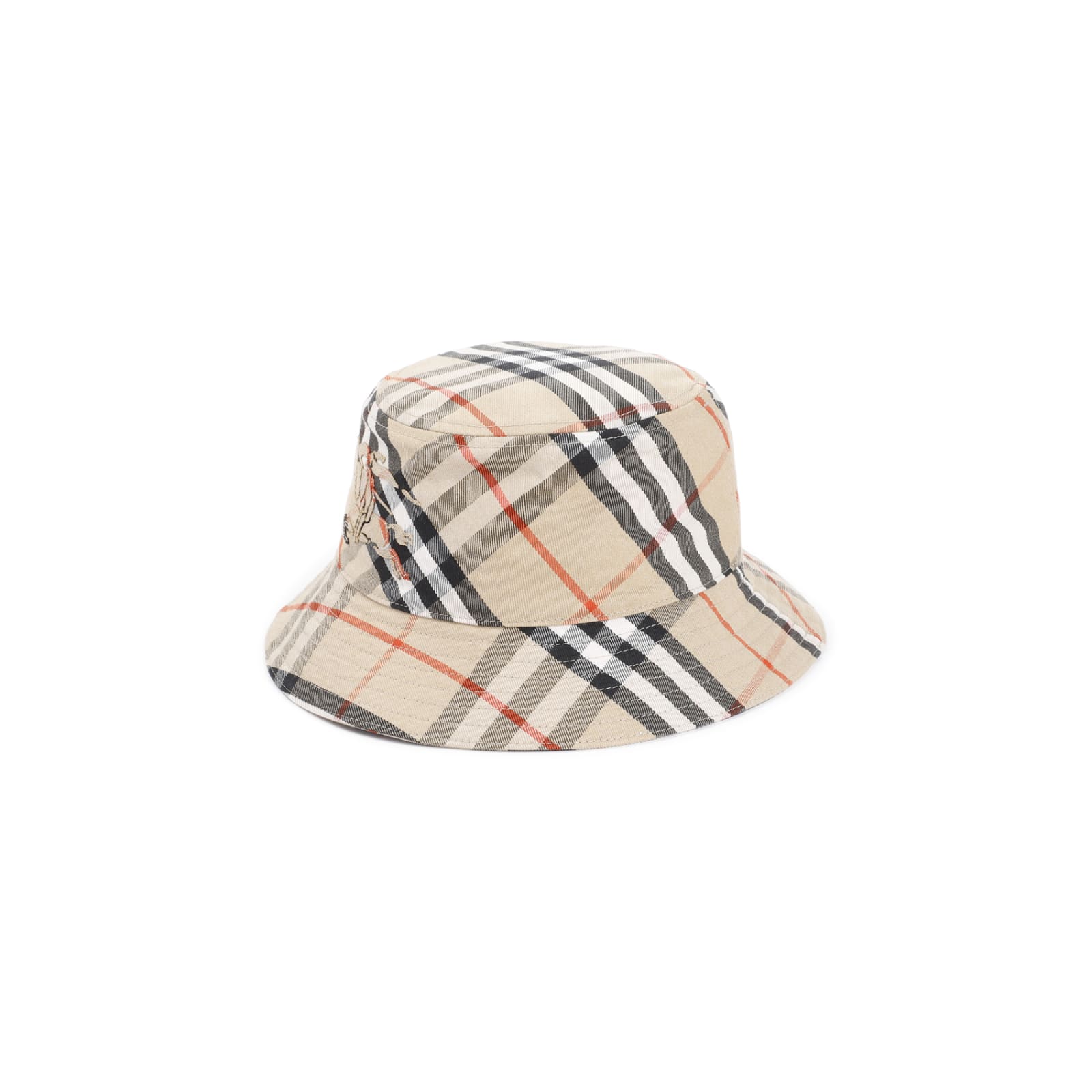 Shop Burberry Recycled Polyester Bucket Hat In Sand