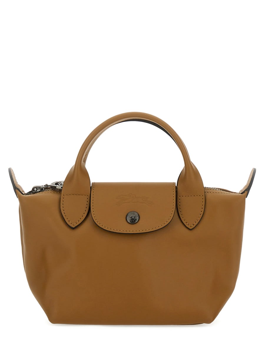 Longchamp Le Pliage Xs Handle Bag In Brown