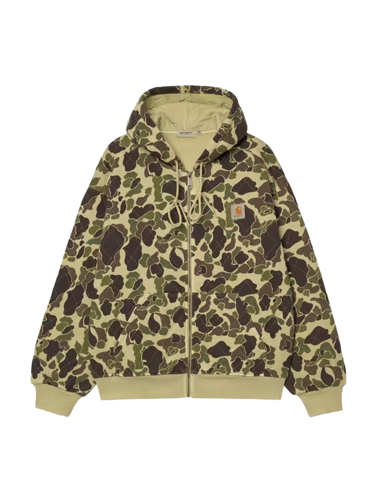 Carhartt Work In Progress Vista Quilted Hooded Jacket In Green