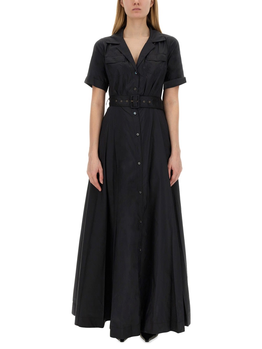 Shop Staud Millie Dress In Black