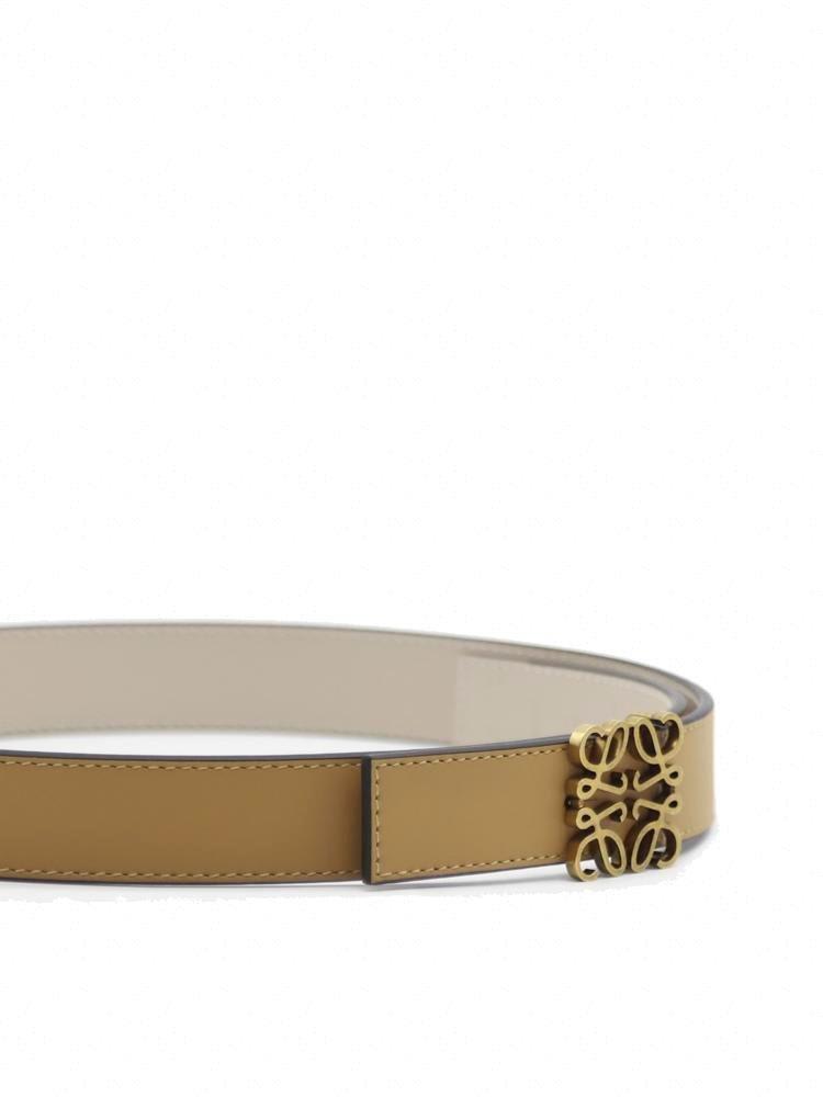 Shop Loewe Anagram Buckle Reversible Belt In Warm Desert Light