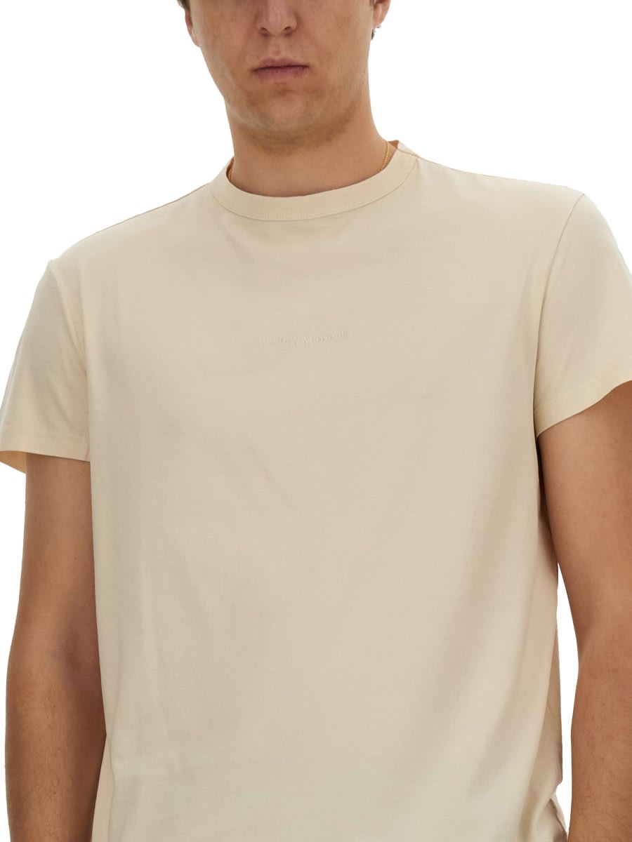 Shop Maison Margiela Jersey T-shirt In White