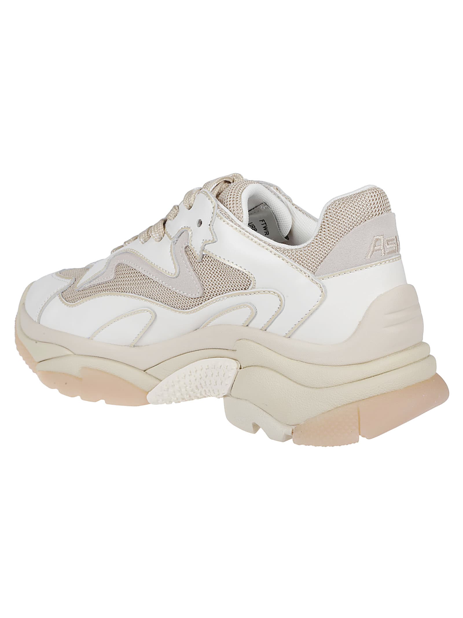Ash Addict Sneakers In White/white/gold