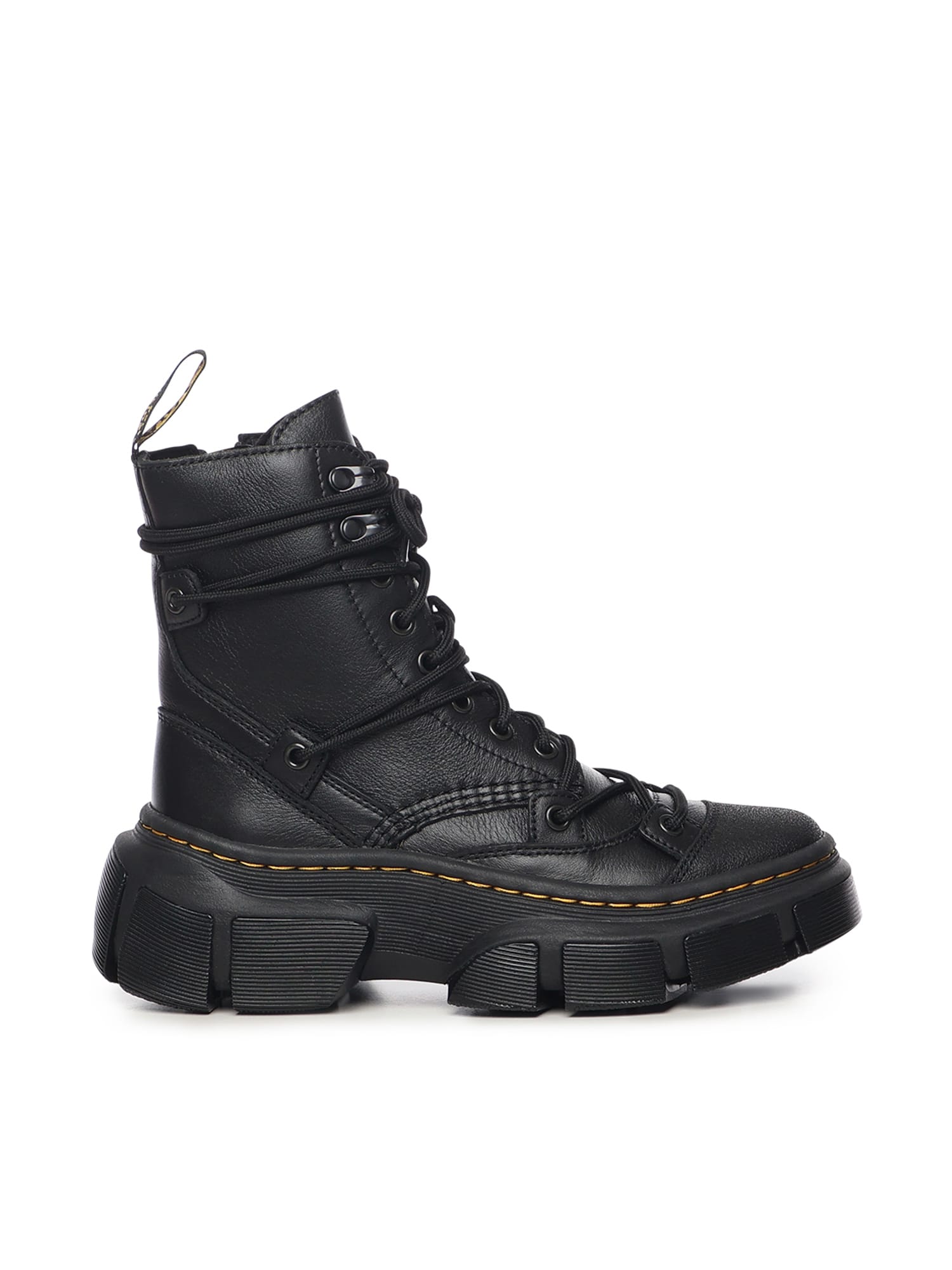 Dr. Martens Dmxl 8-eye Leather Boots In Black