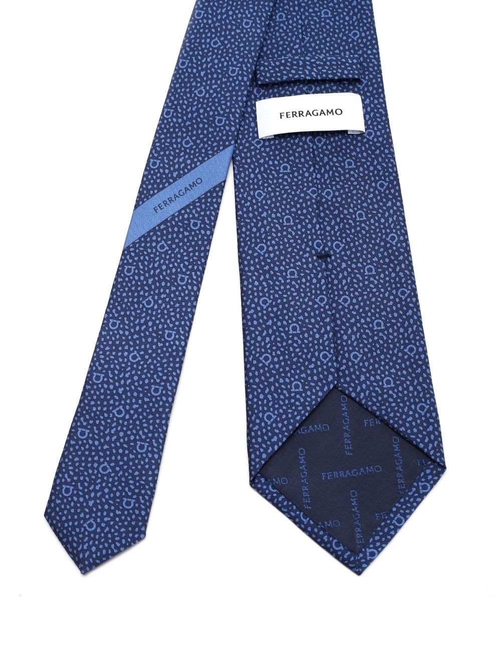 Shop Ferragamo Silk Tie In Blue