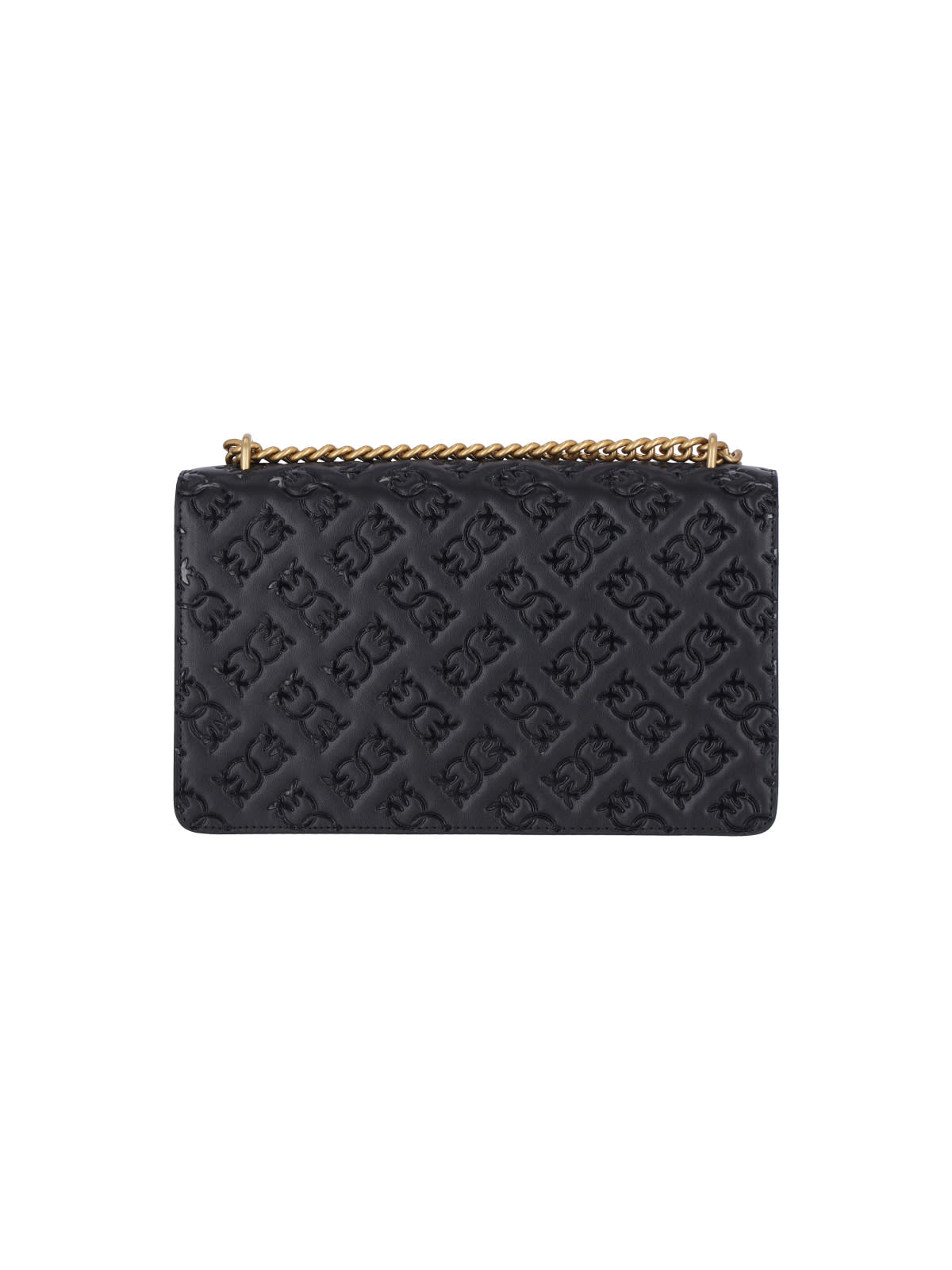 Shop Pinko Love Crossbody Bag In Black