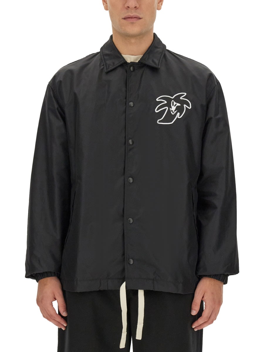 Palm Angels Hunter Shirt Jacket In Black