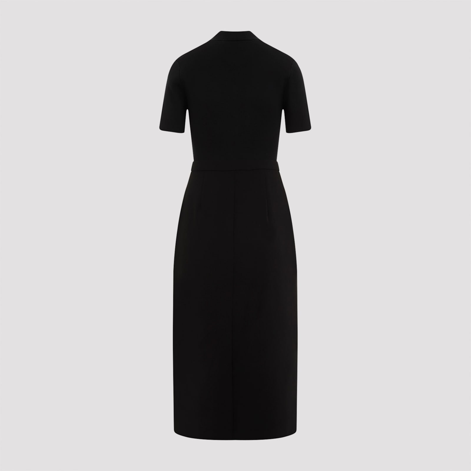 Shop Theory Merino Wool Midi Dress In Black