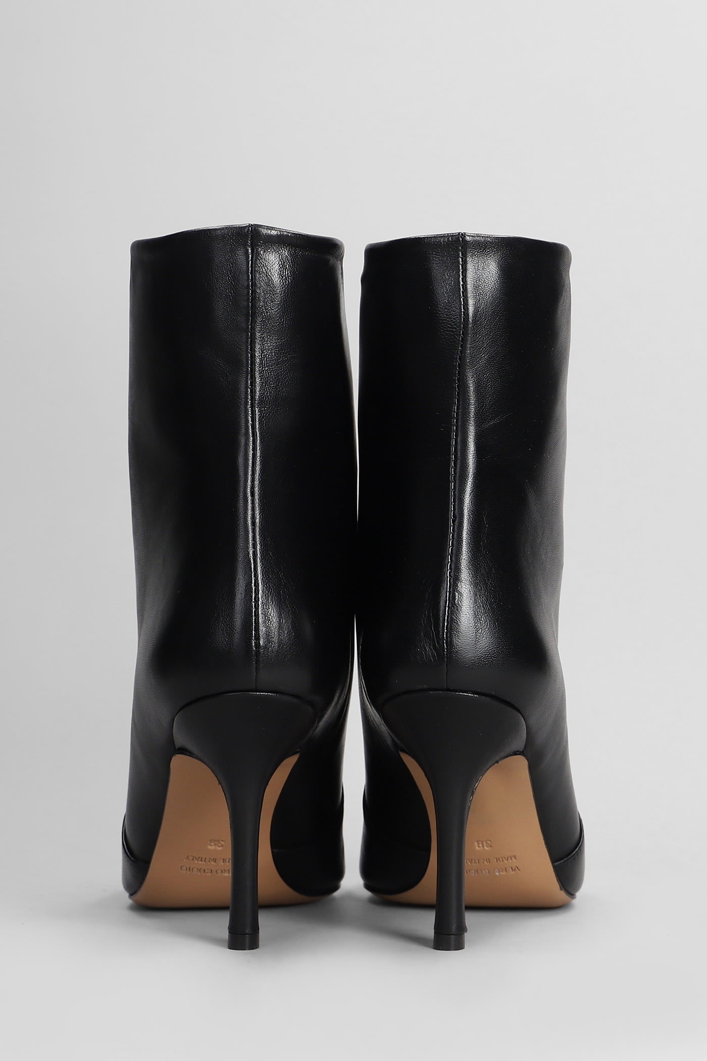 Shop The Seller Texan Ankle Boots In Black Leather