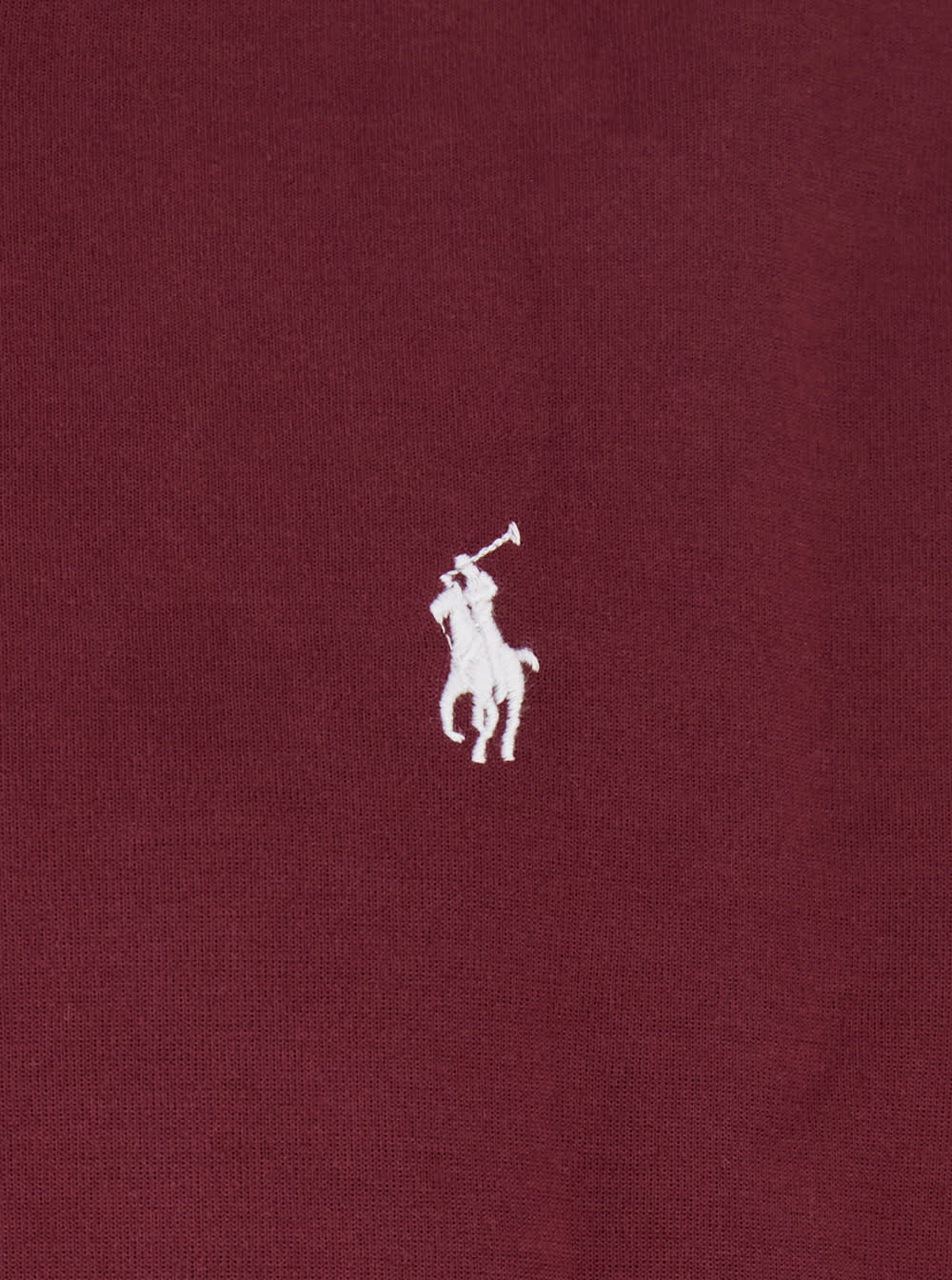 Ralph Lauren Bordeaux Sweatshirt With Drawstring Hood And Pony Embroidery On The Front In Cotton Blend Man In Burgundy