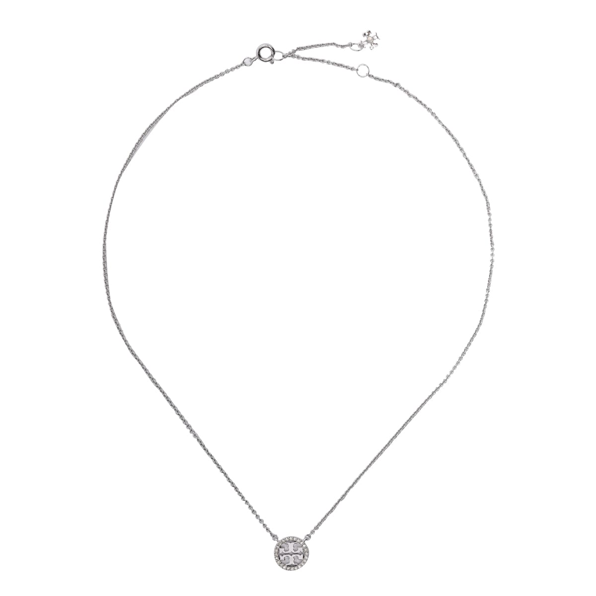 Tory Burch Miller Necklace In Silver