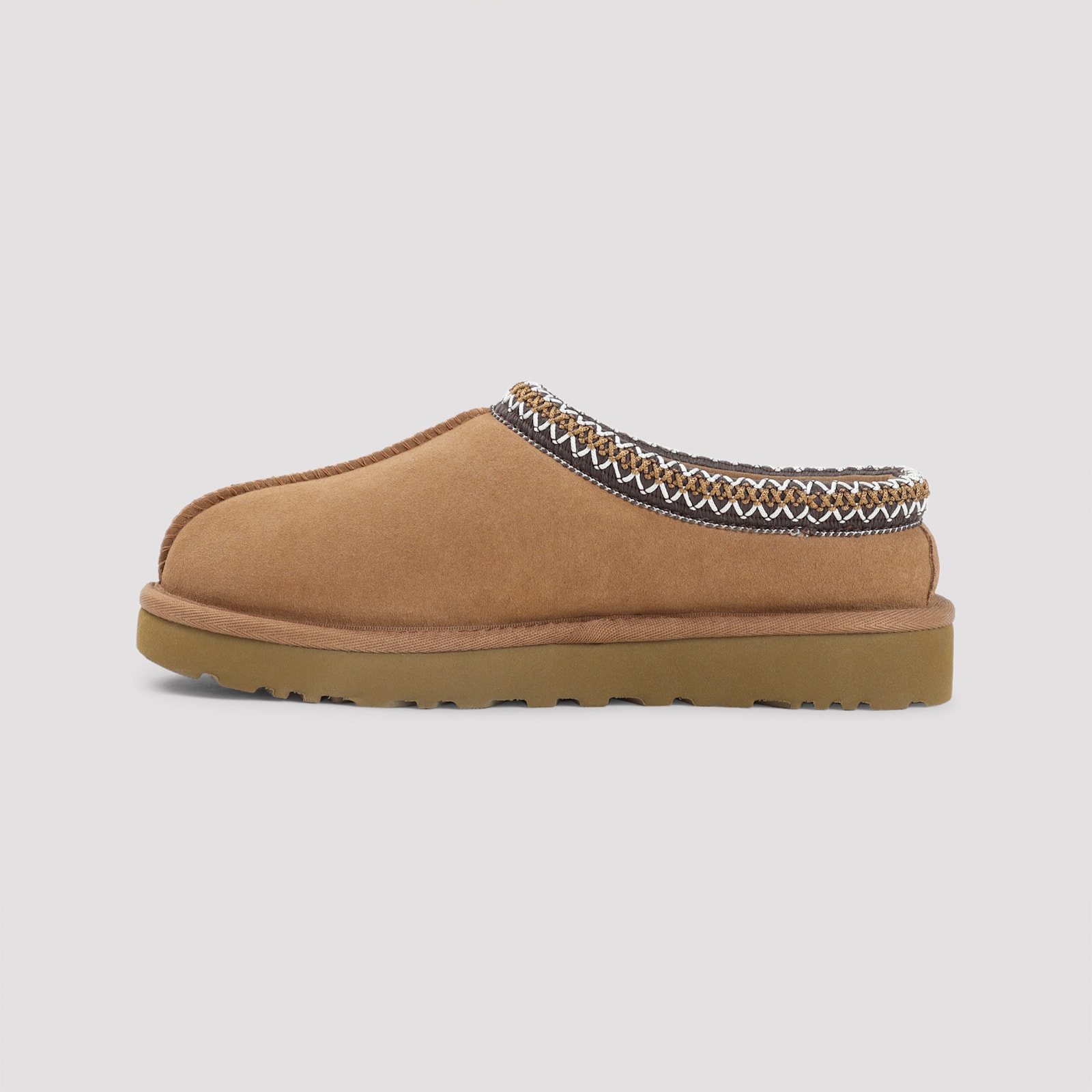 Ugg Chestnut Brown Suede Leather Tasman Ii Slippers In Brown