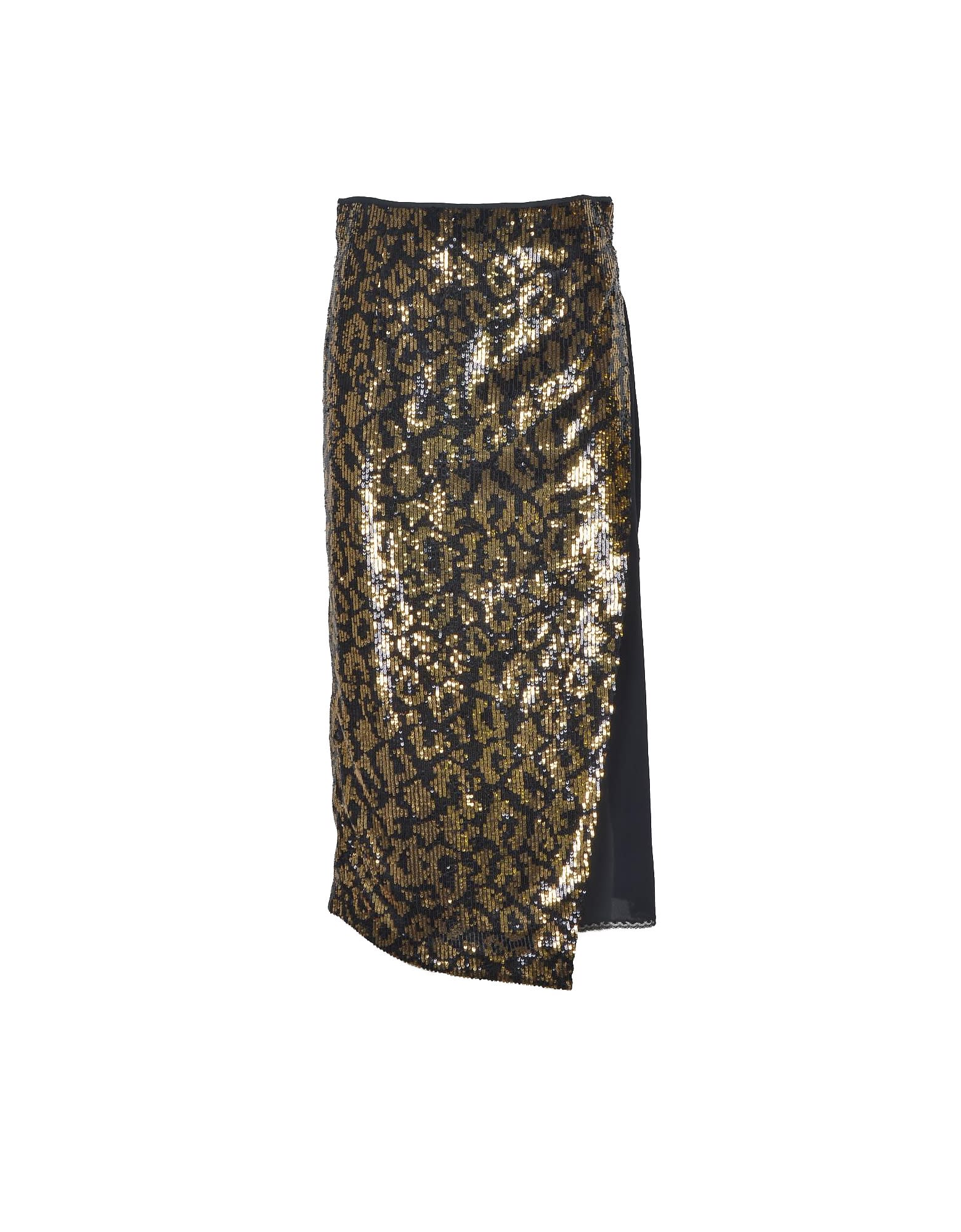 N.21 N°21 Womens Black / Gold Skirt