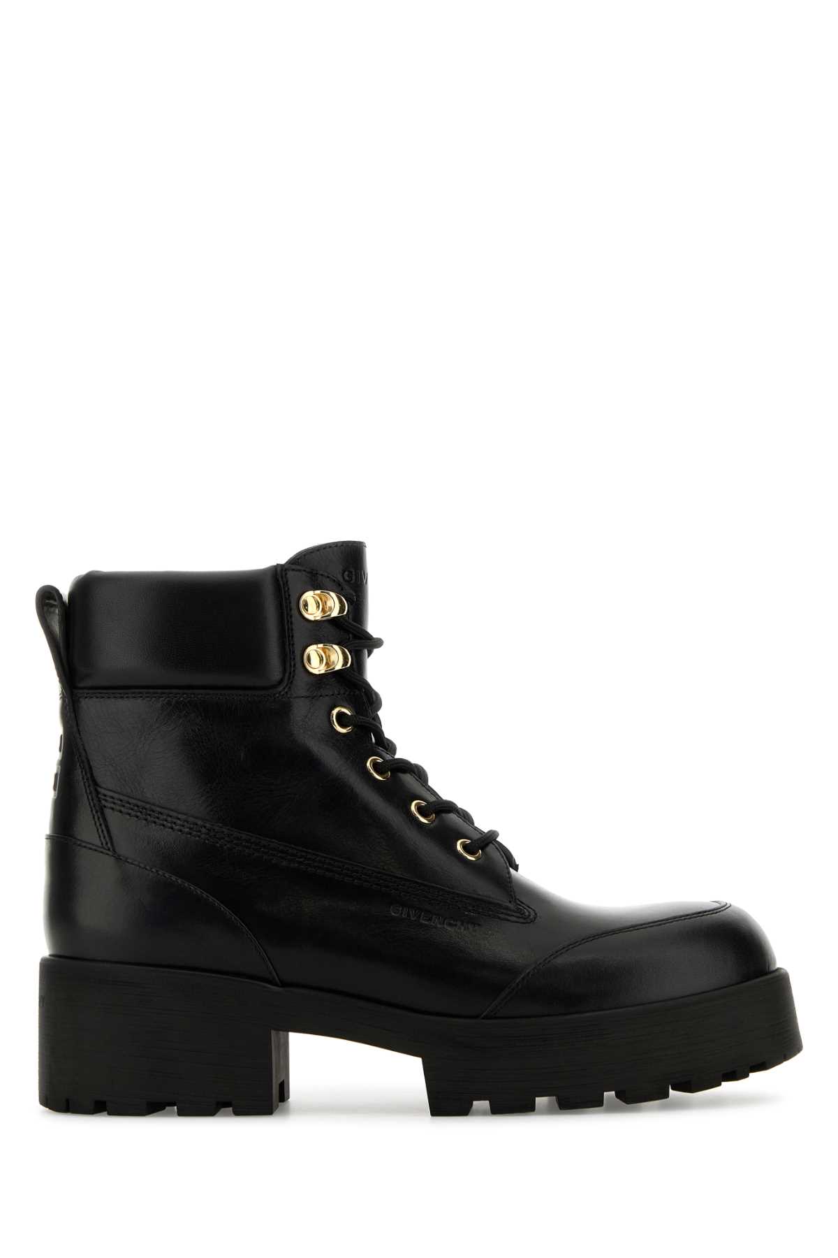 Givenchy Black Leather Trekker Ankle Boots