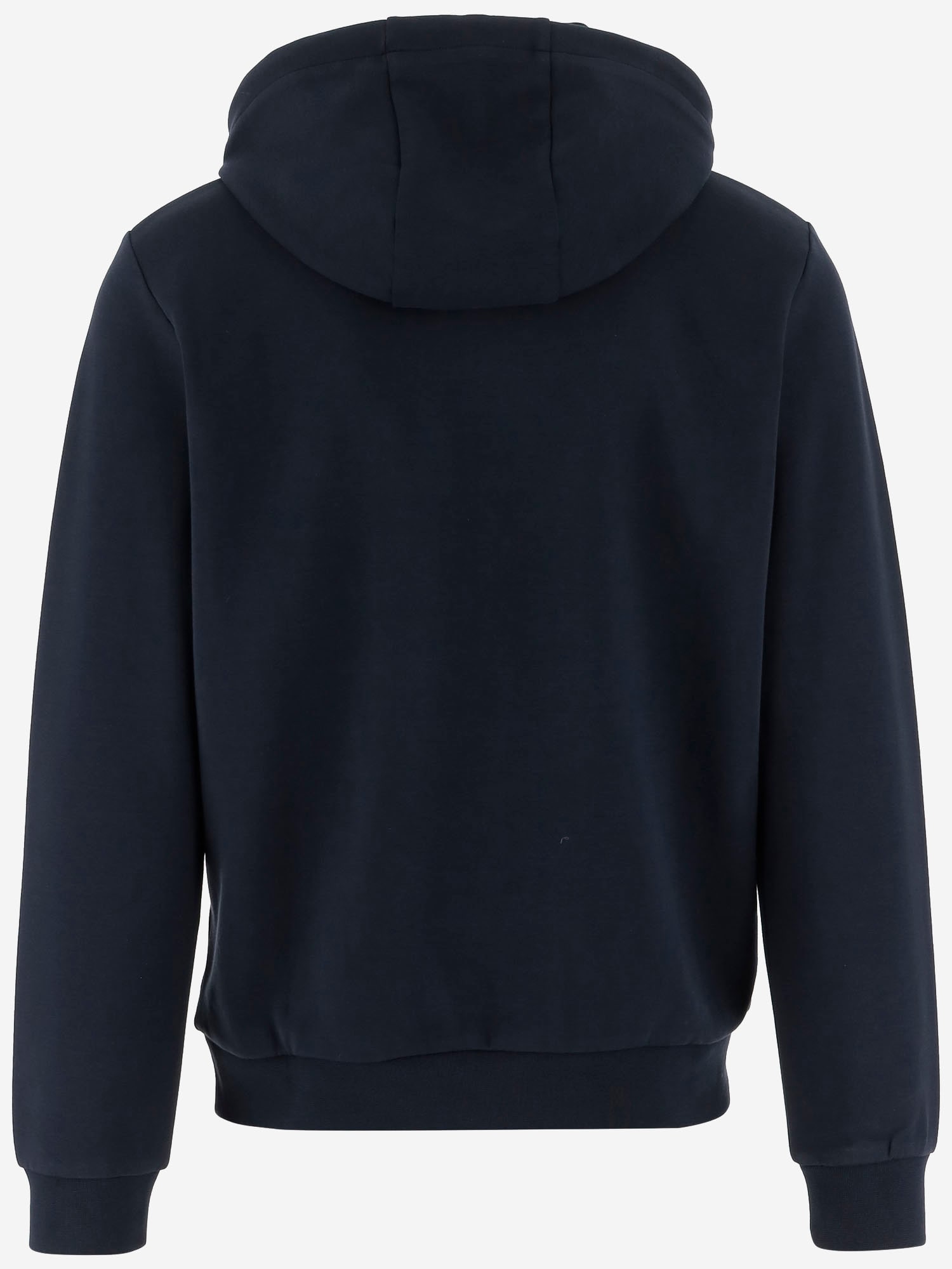 Woolrich Stretch Cotton Blend Sweatshirt With Logo In Blue