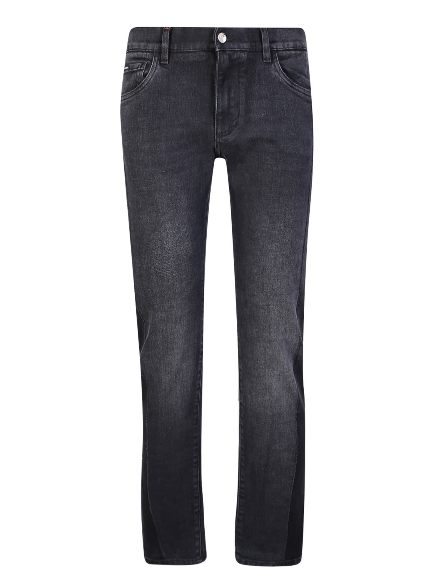 Shop Dolce & Gabbana Logo Plaque Low-rise Skinny Jeans In Blue