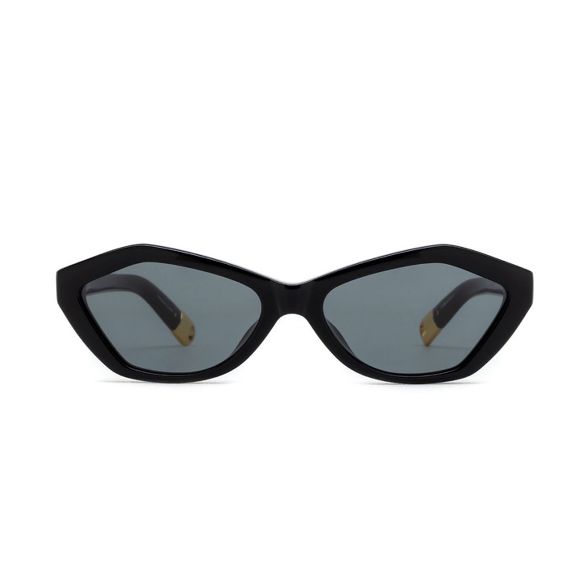 Shop Jacquemus Les Lunettes Bambino Jac42 C1 Black Linea La Casa Sunglasses In Nero