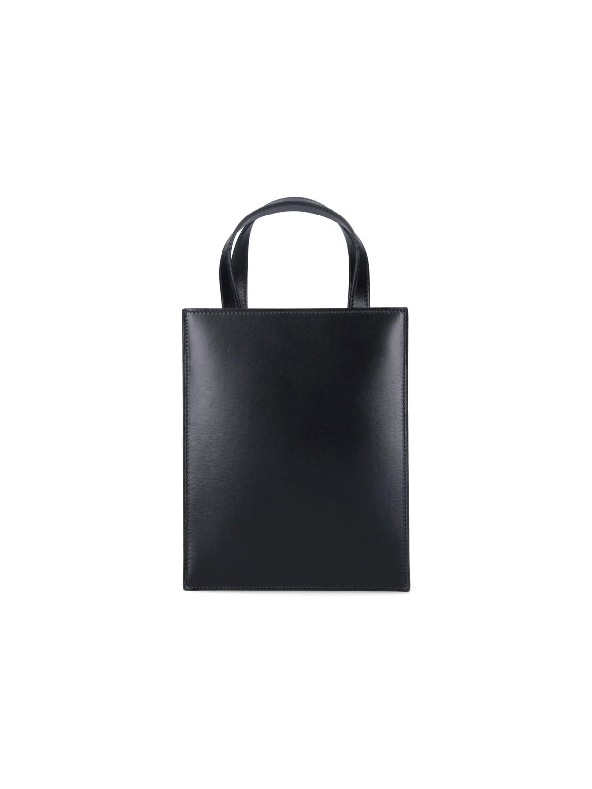 Shop Ferragamo Gancini Mini Bag In Black